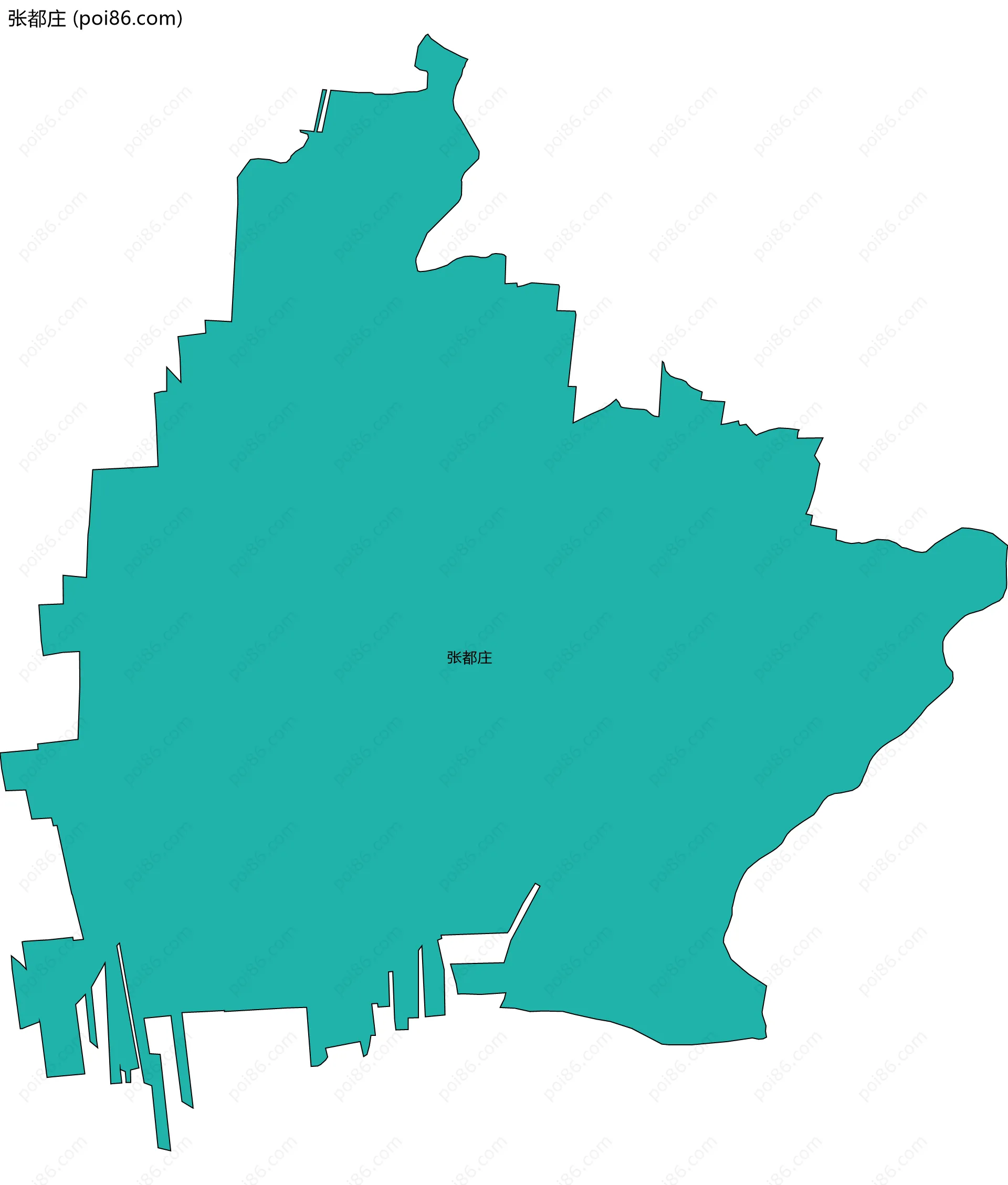 张都庄边界地图