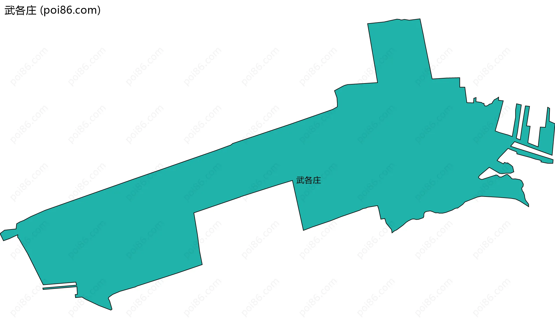 武各庄边界地图