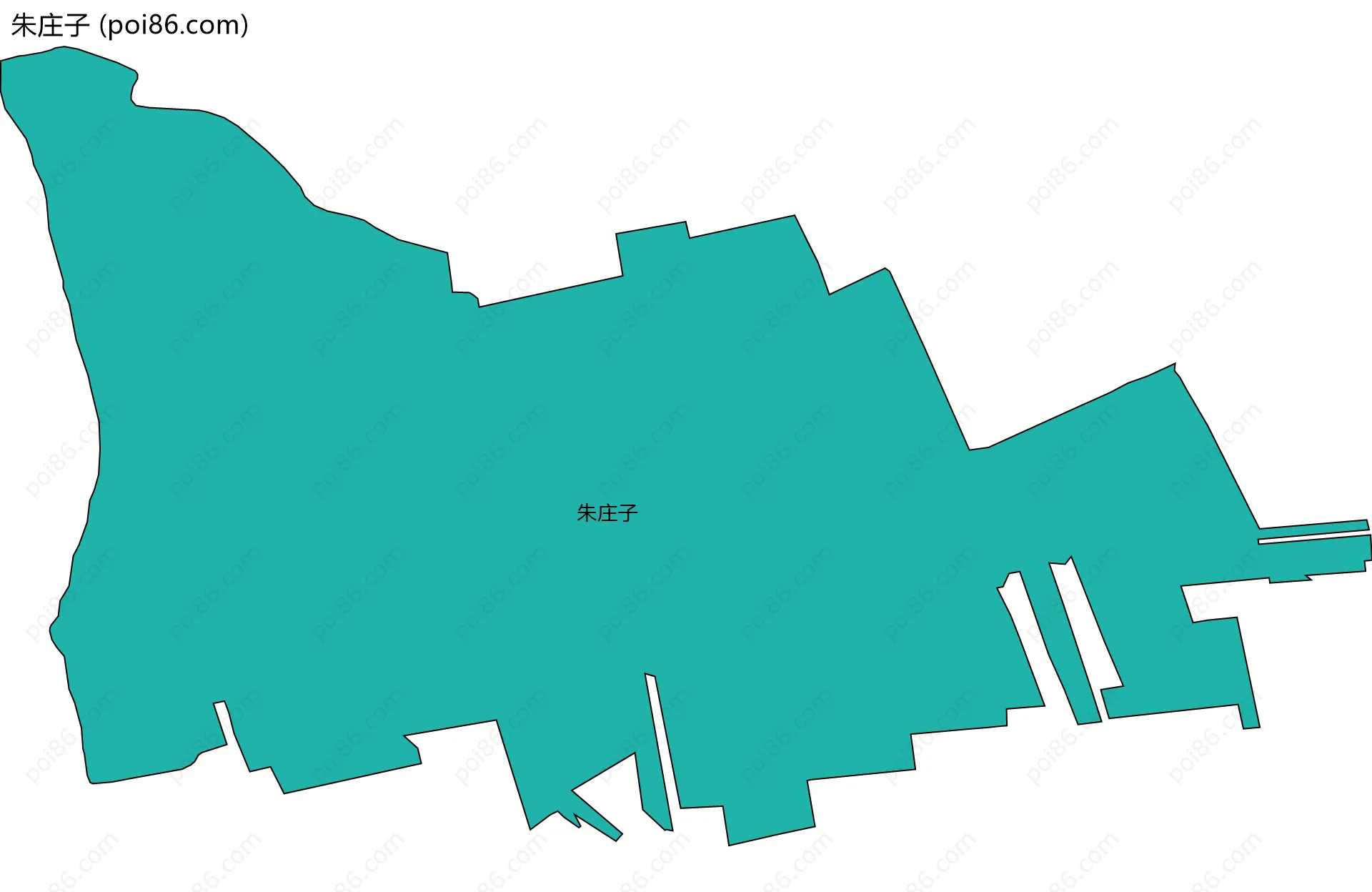 朱庄子边界地图