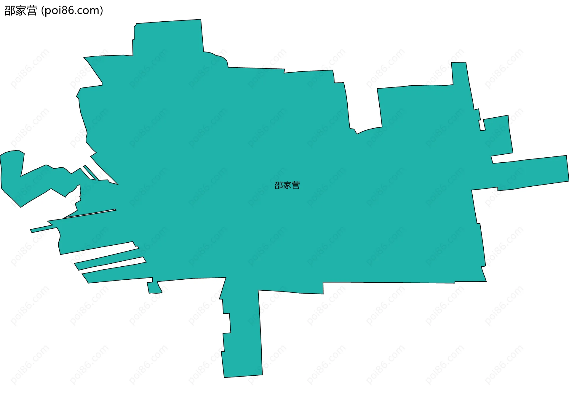 邵家营边界地图