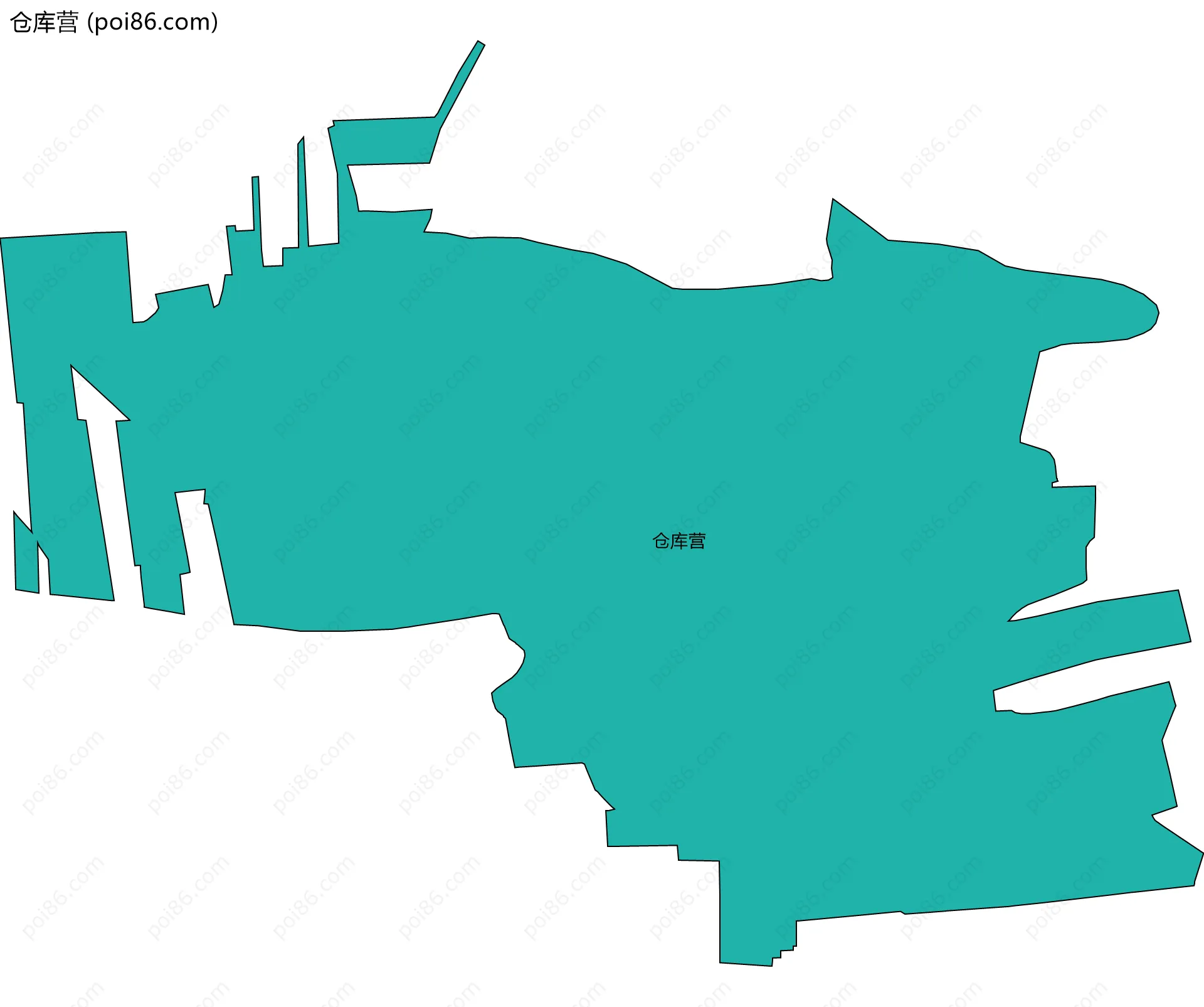仓库营边界地图