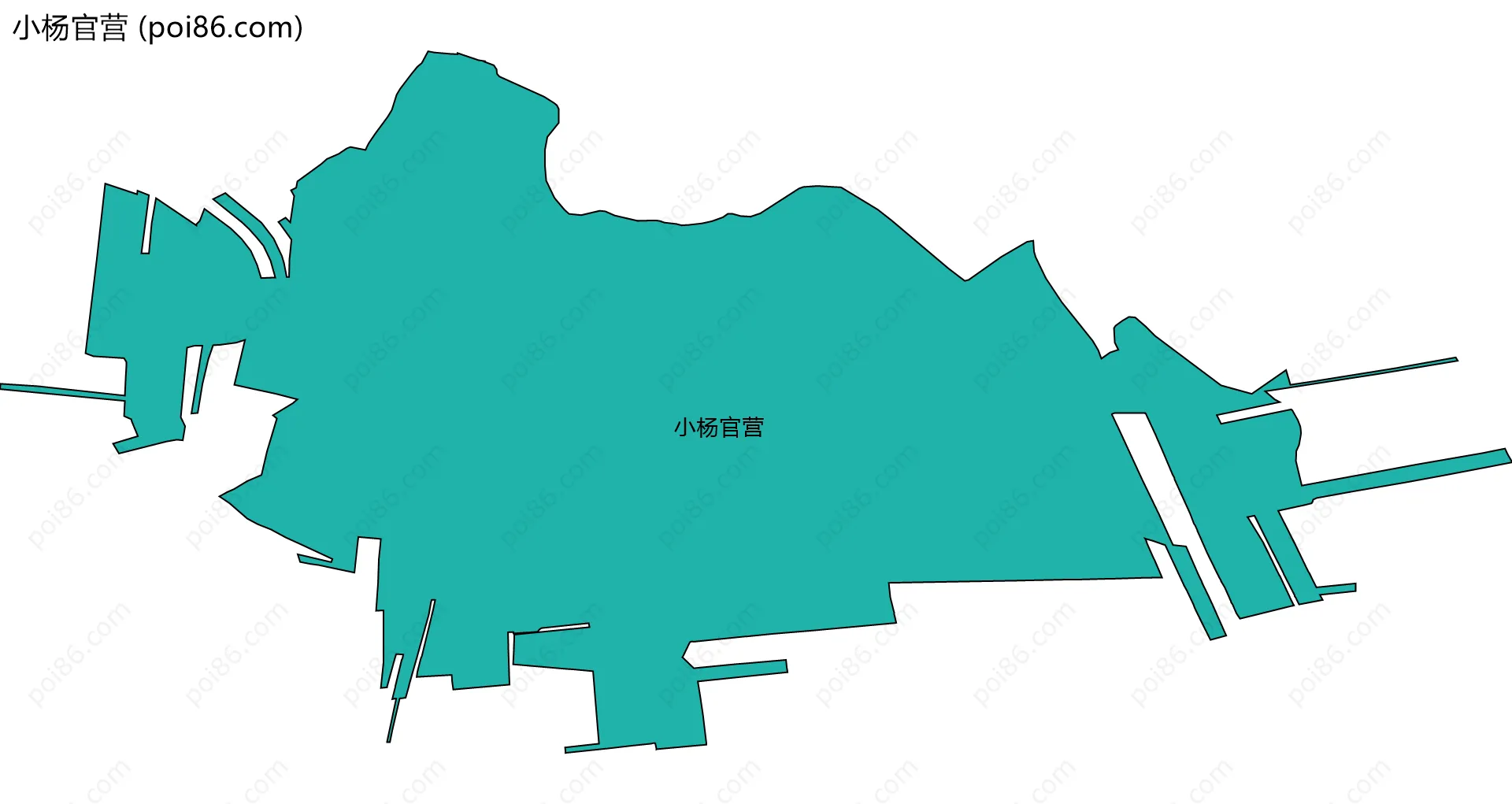 小杨官营边界地图