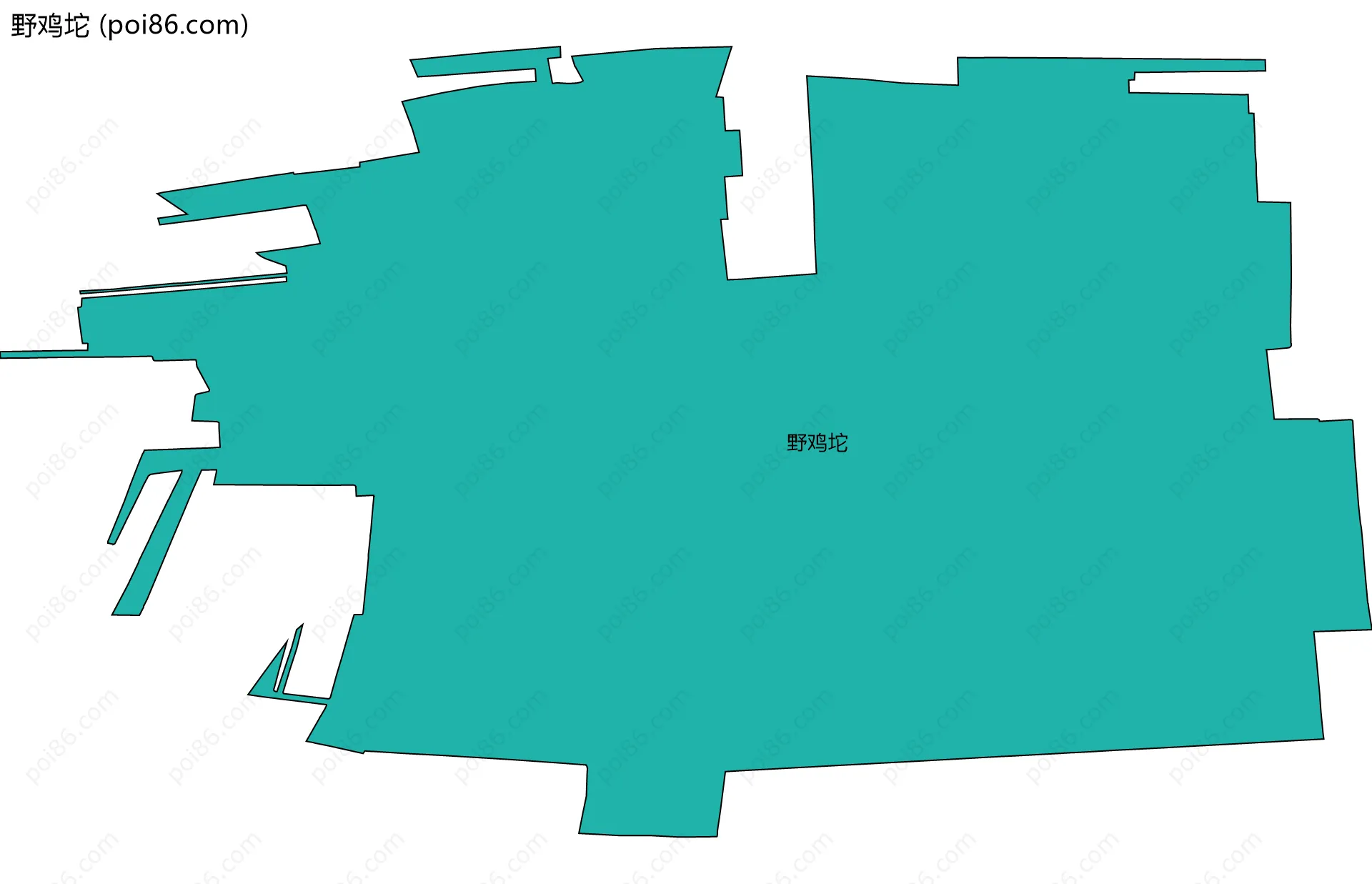 野鸡坨边界地图