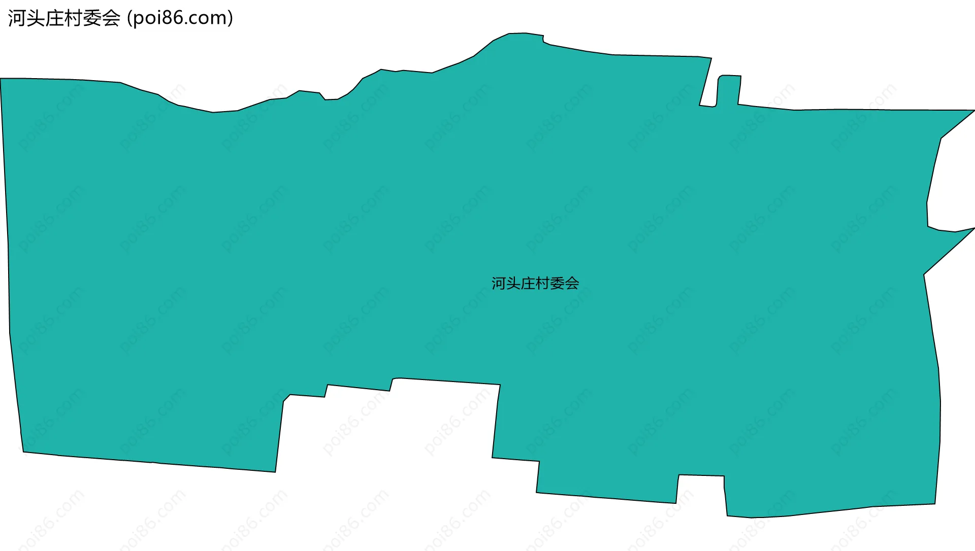 河头庄村委会边界地图