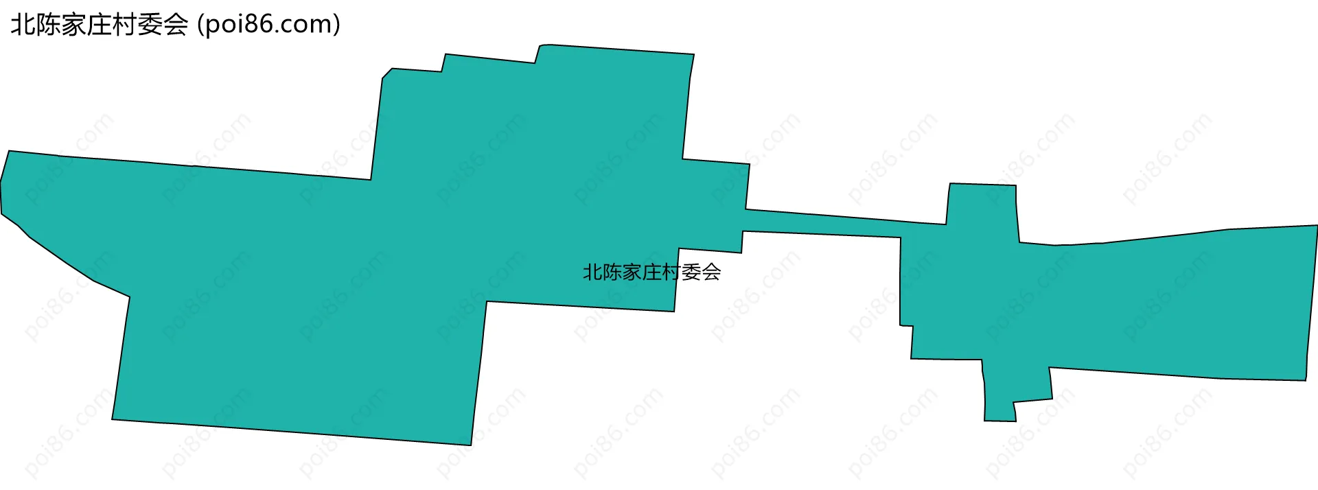 北陈家庄村委会边界地图