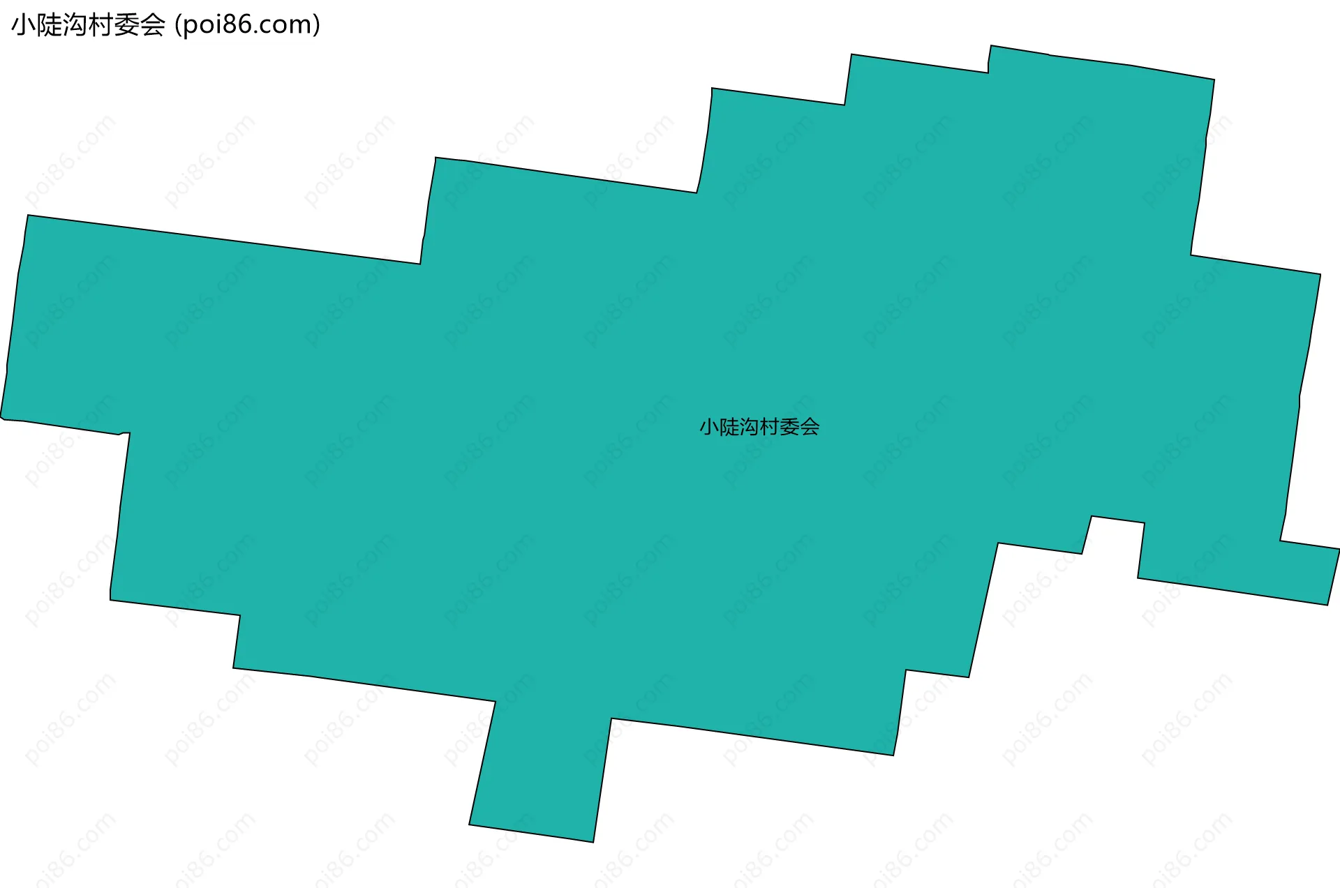 小陡沟村委会边界地图