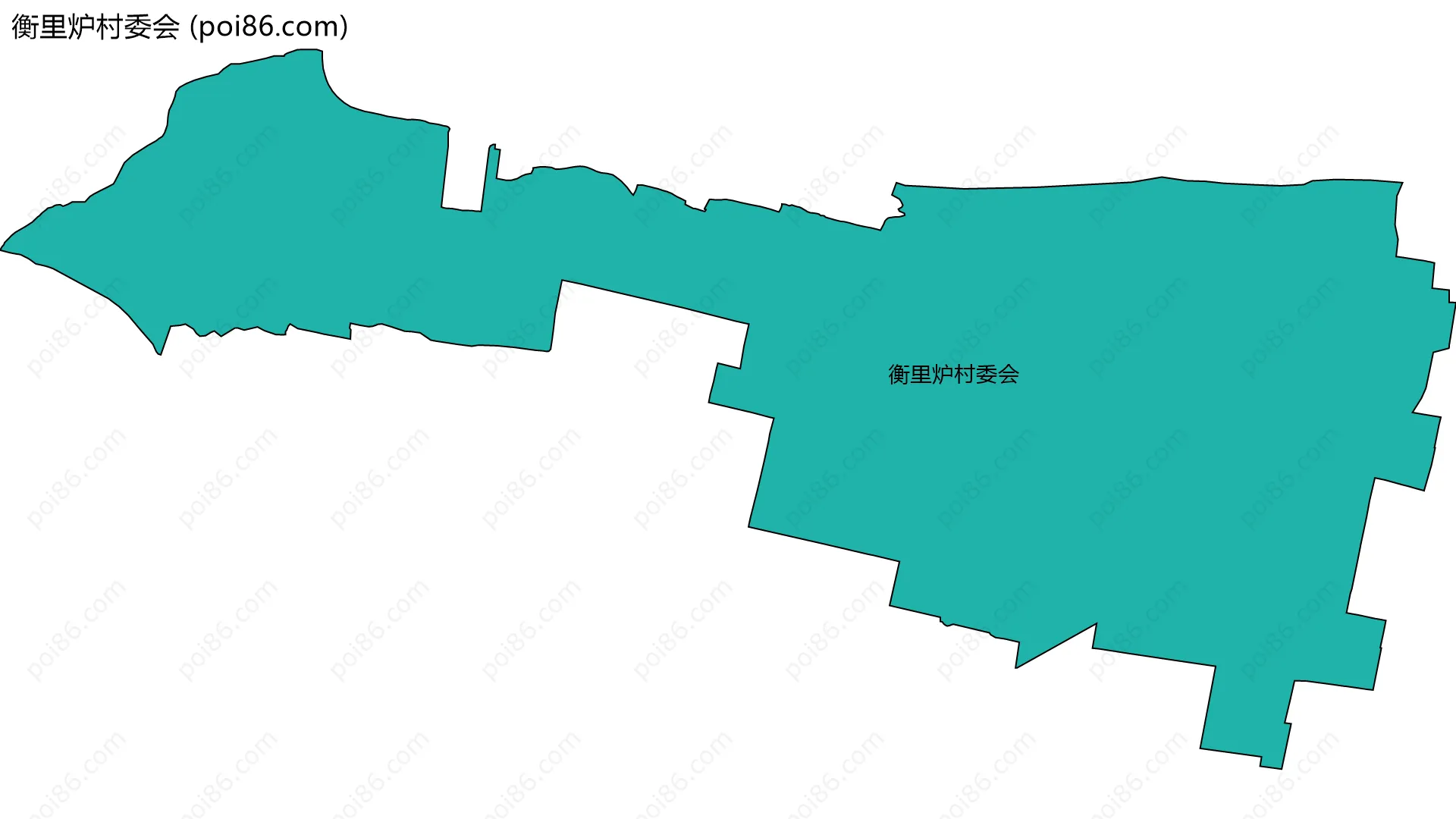 衡里炉村委会边界地图