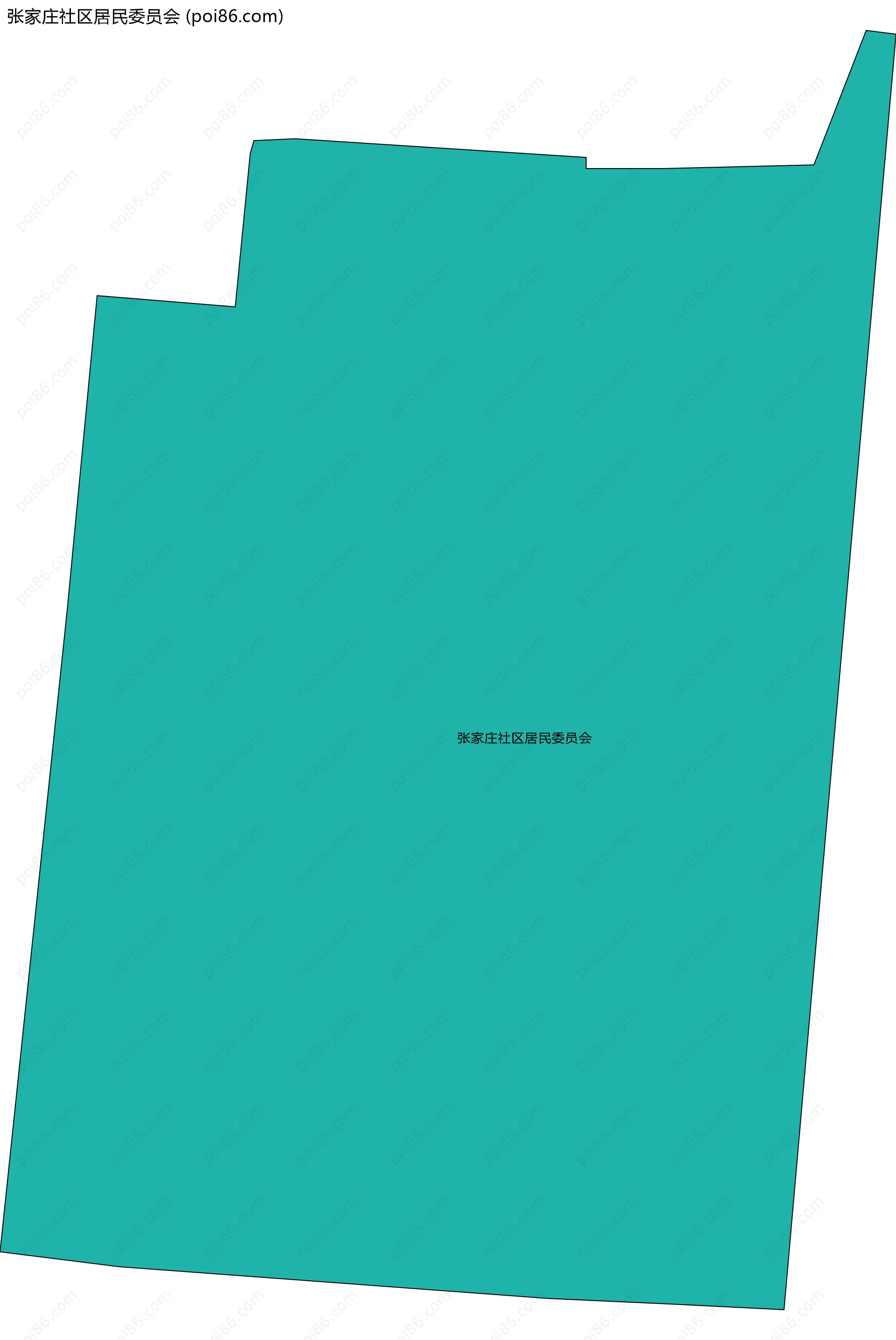 张家庄社区居民委员会边界地图