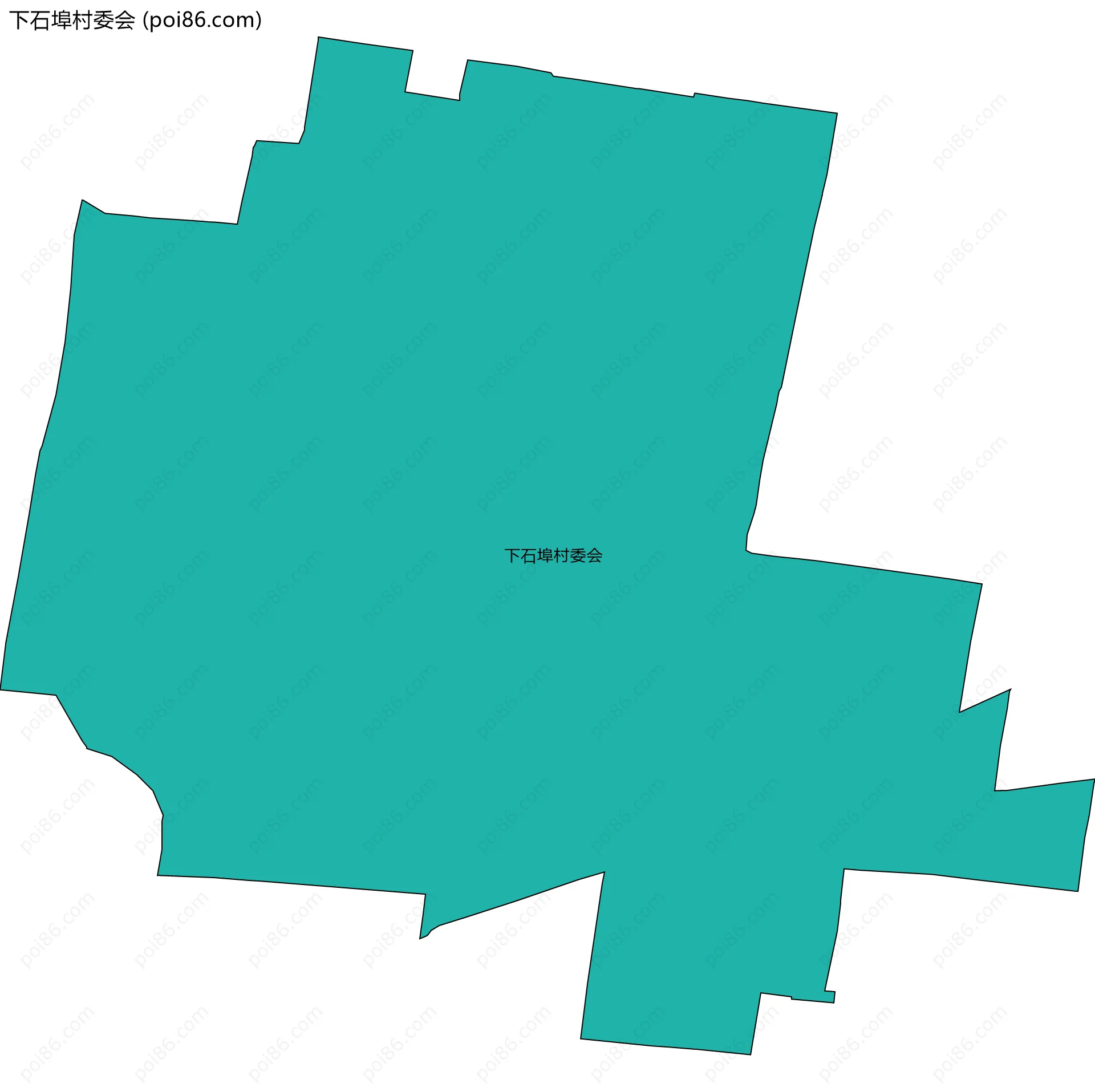 下石埠村委会边界地图