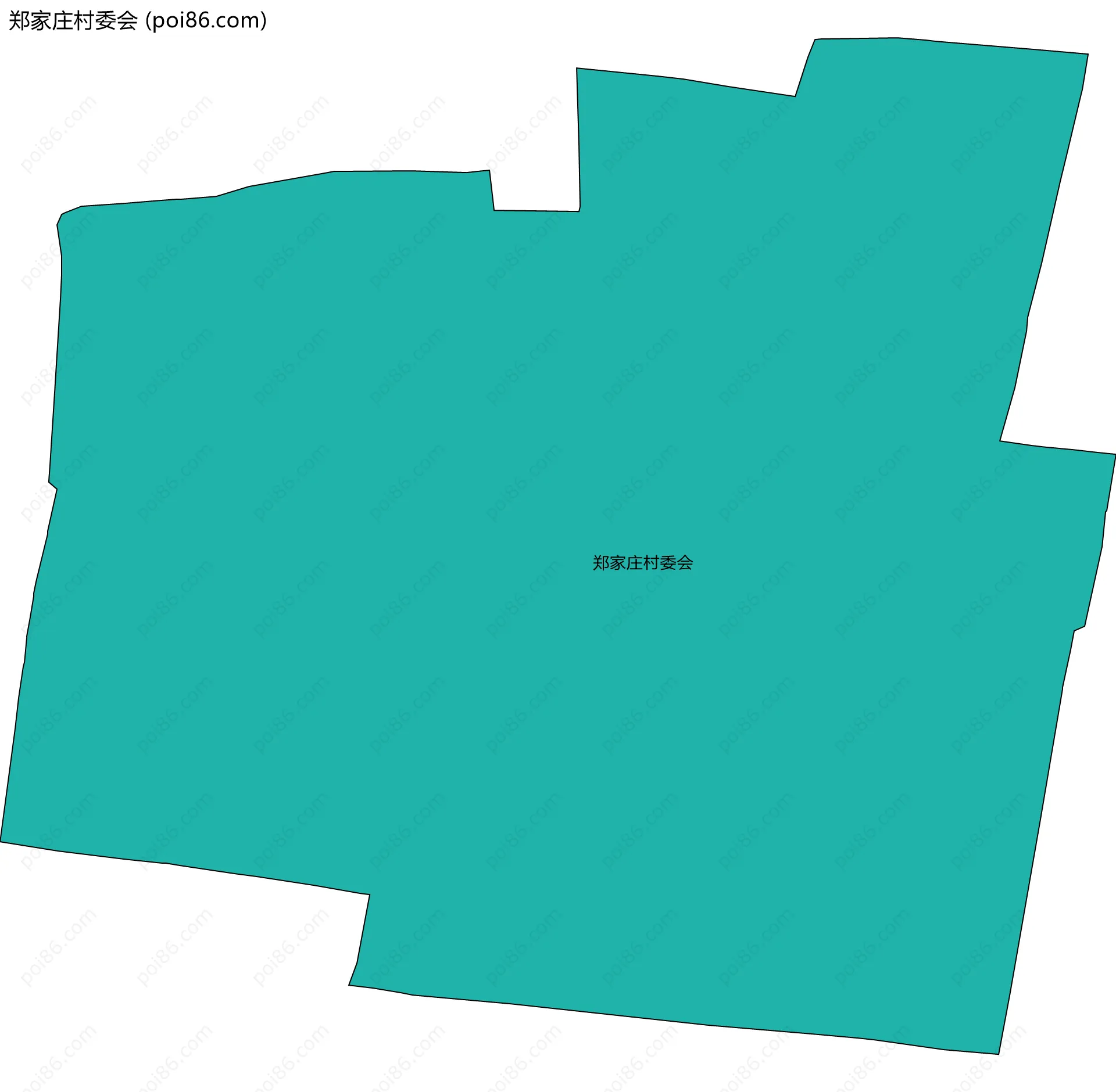 郑家庄村委会边界地图