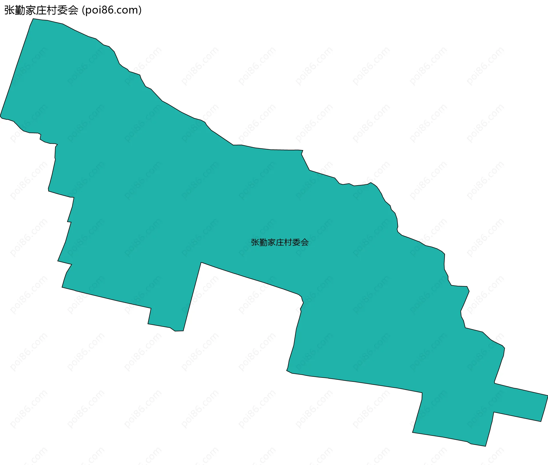张勤家庄村委会边界地图