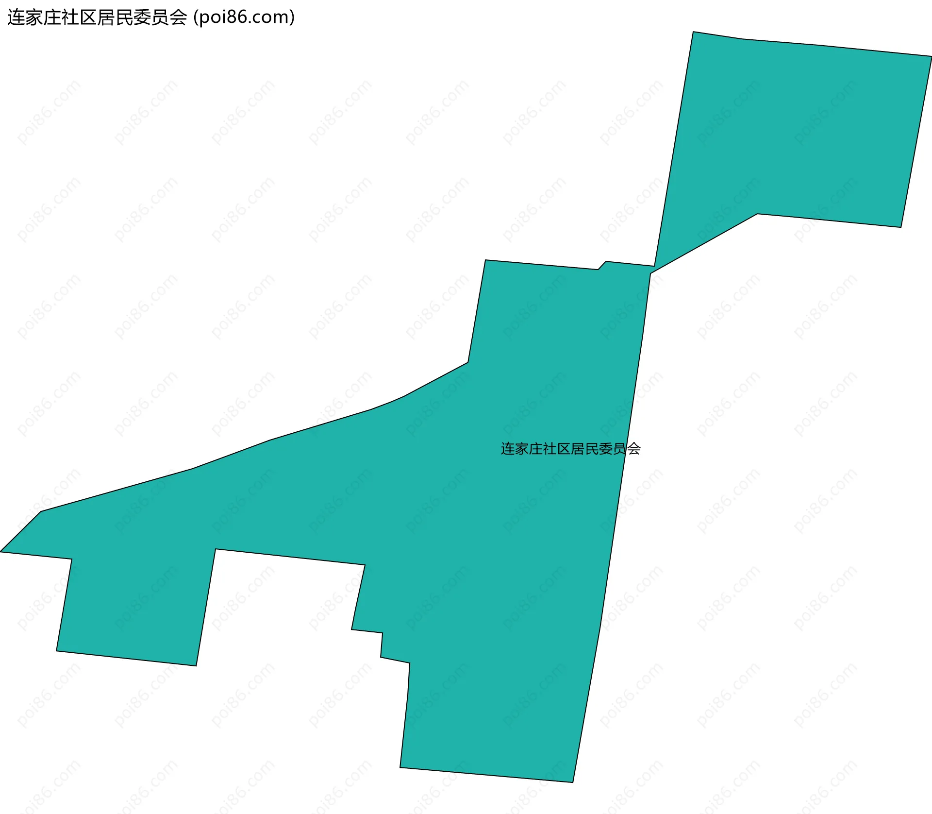 连家庄社区居民委员会边界地图
