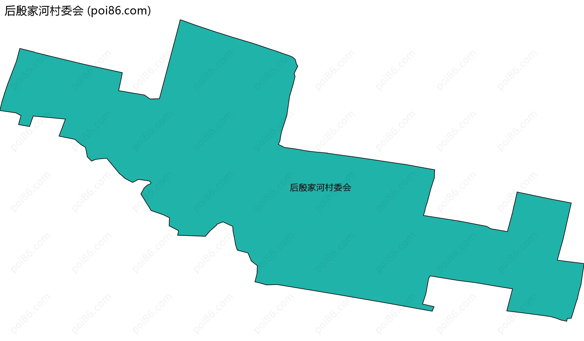 后殷家河村委会边界地图