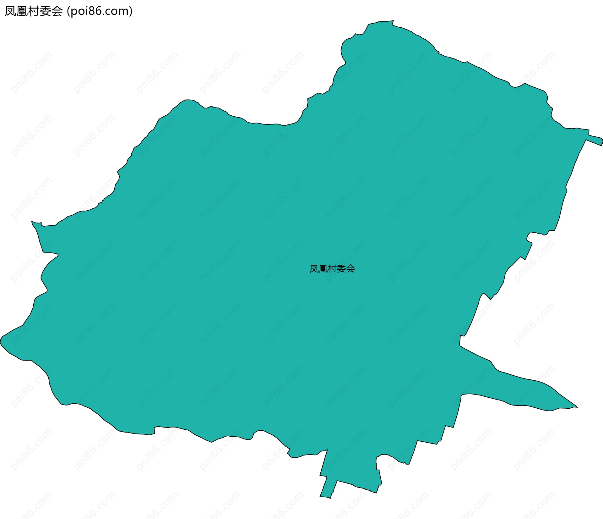 凤凰村委会边界地图