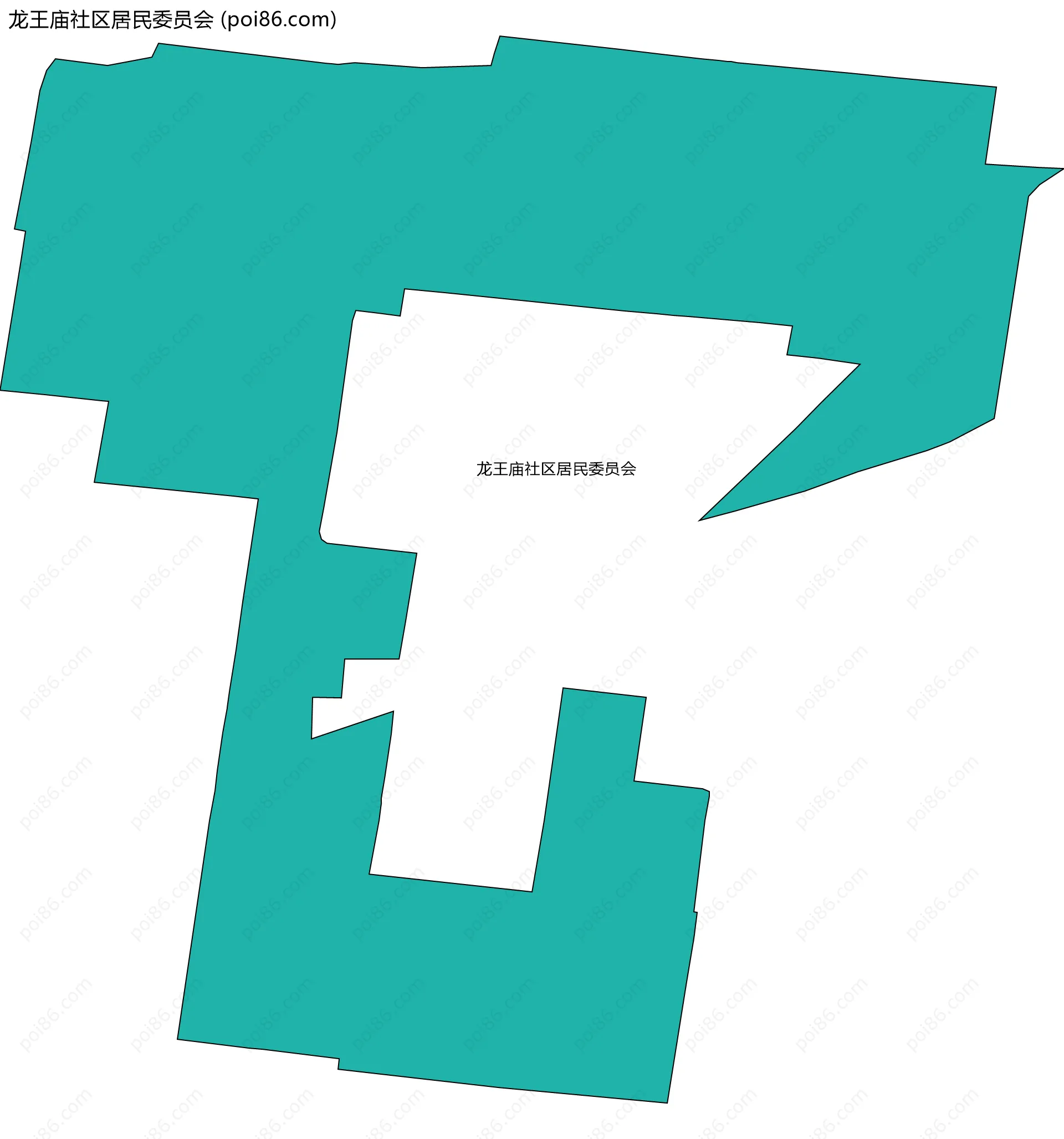 龙王庙社区居民委员会边界地图