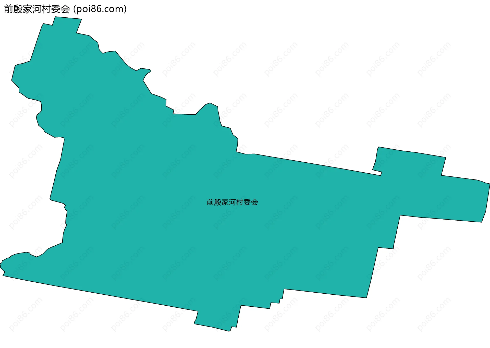 前殷家河村委会边界地图