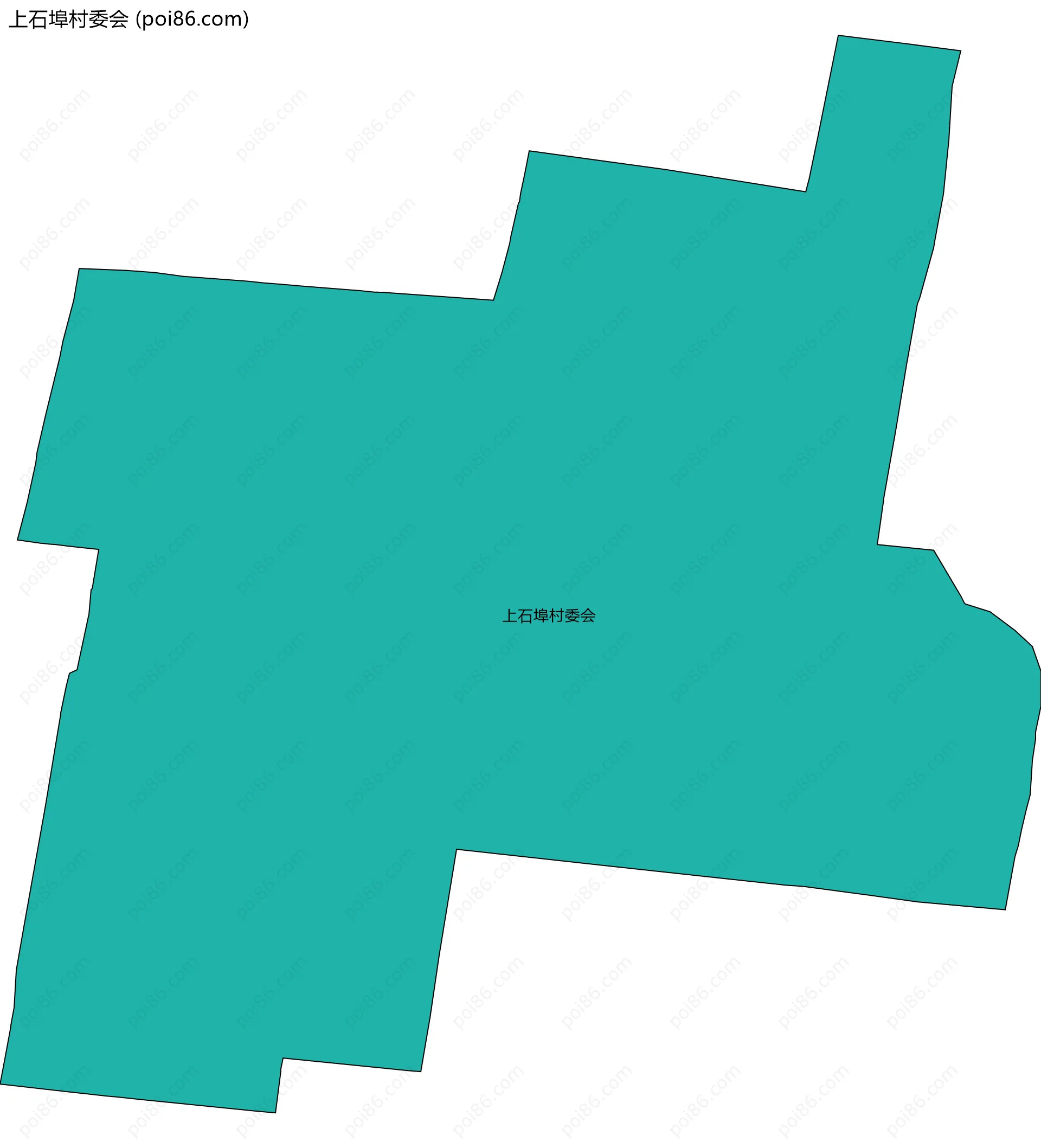 上石埠村委会边界地图