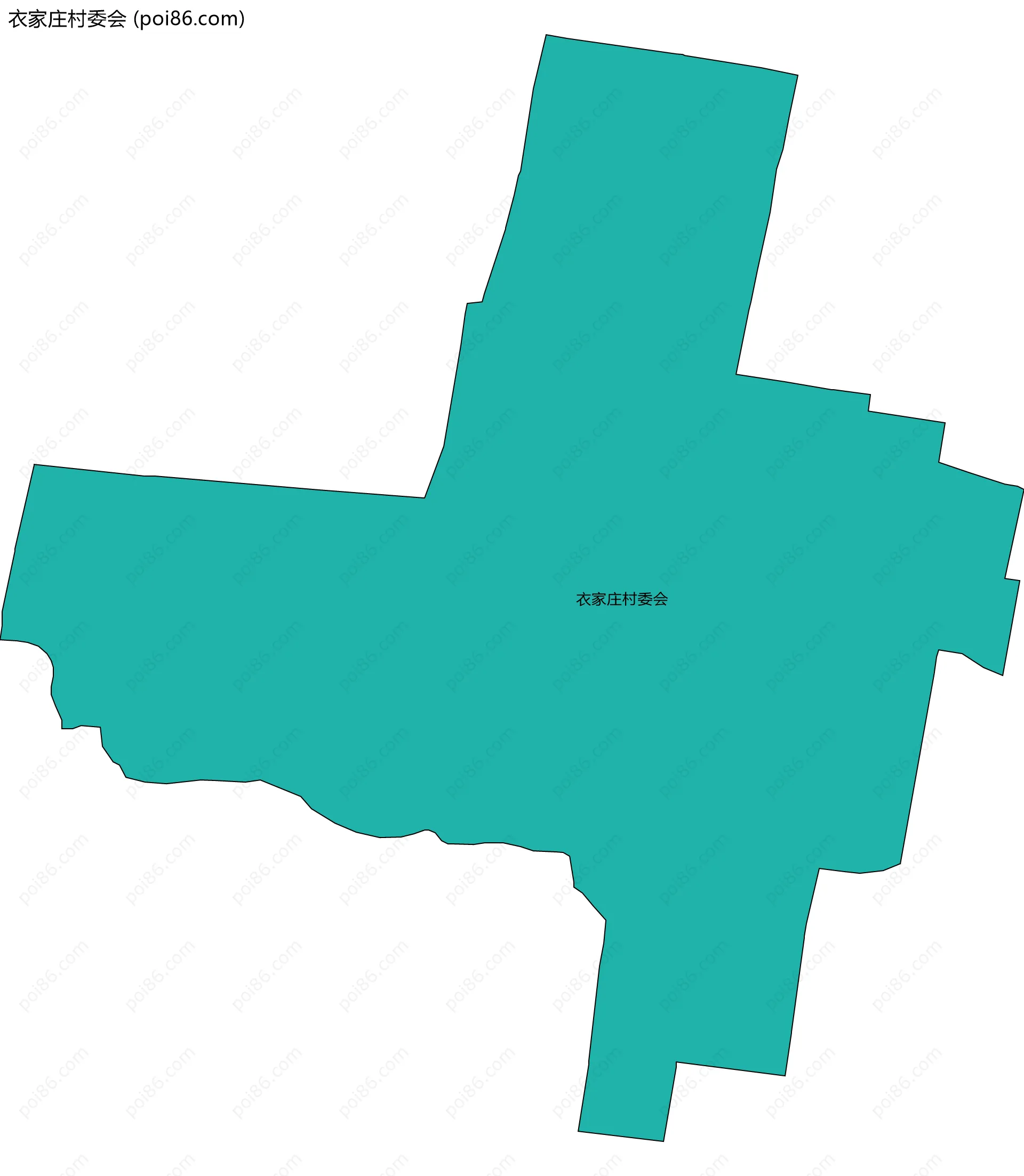 衣家庄村委会边界地图