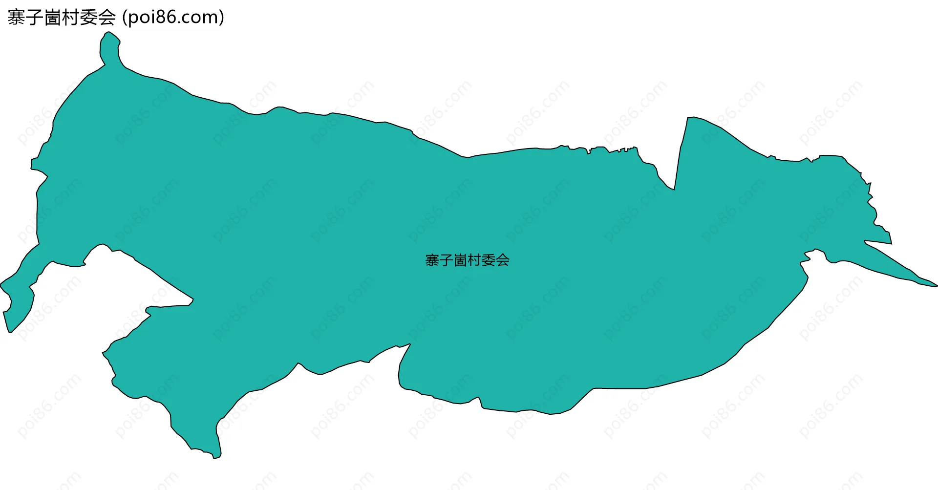 寨子崮村委会边界地图