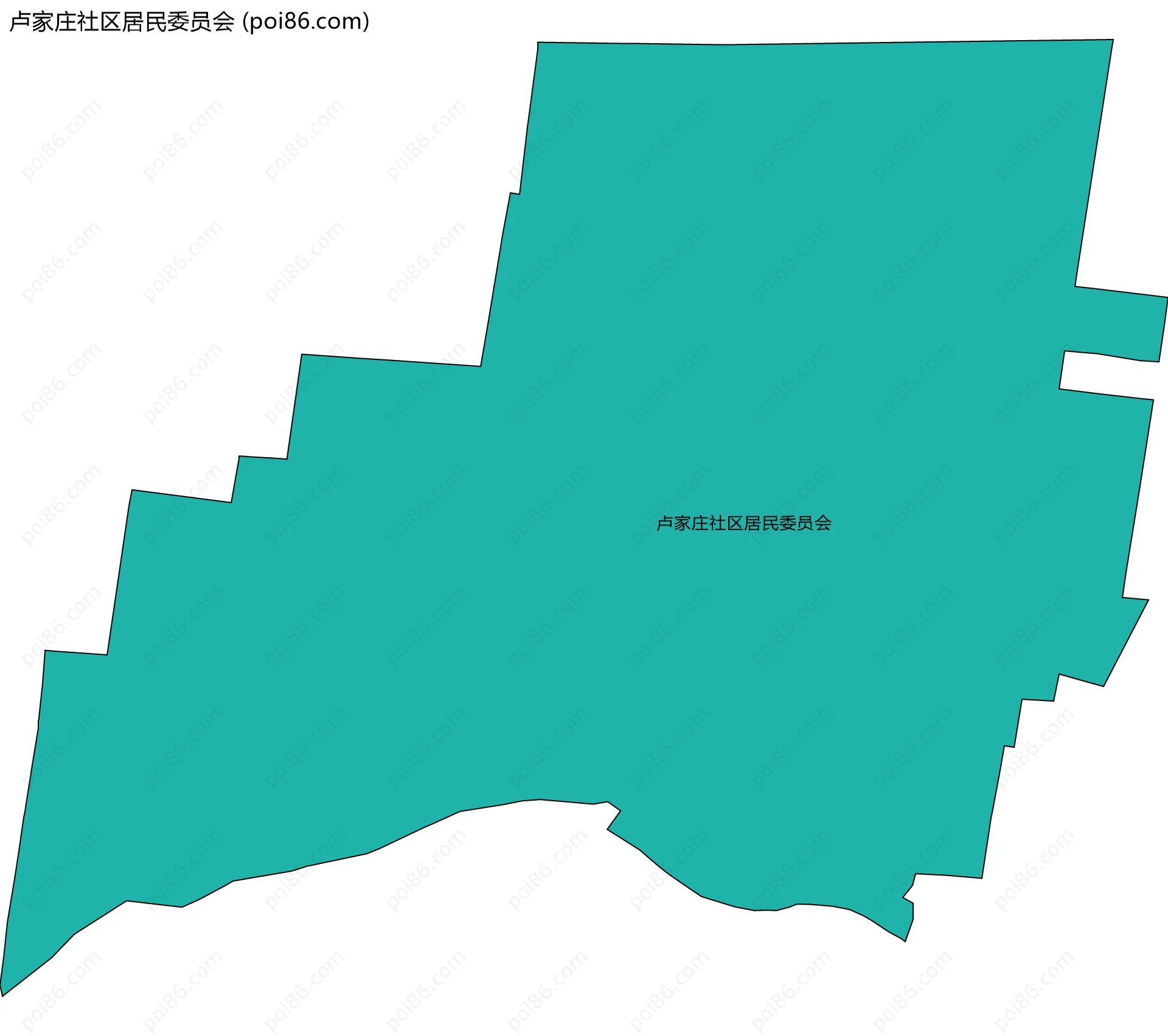 卢家庄社区居民委员会边界地图