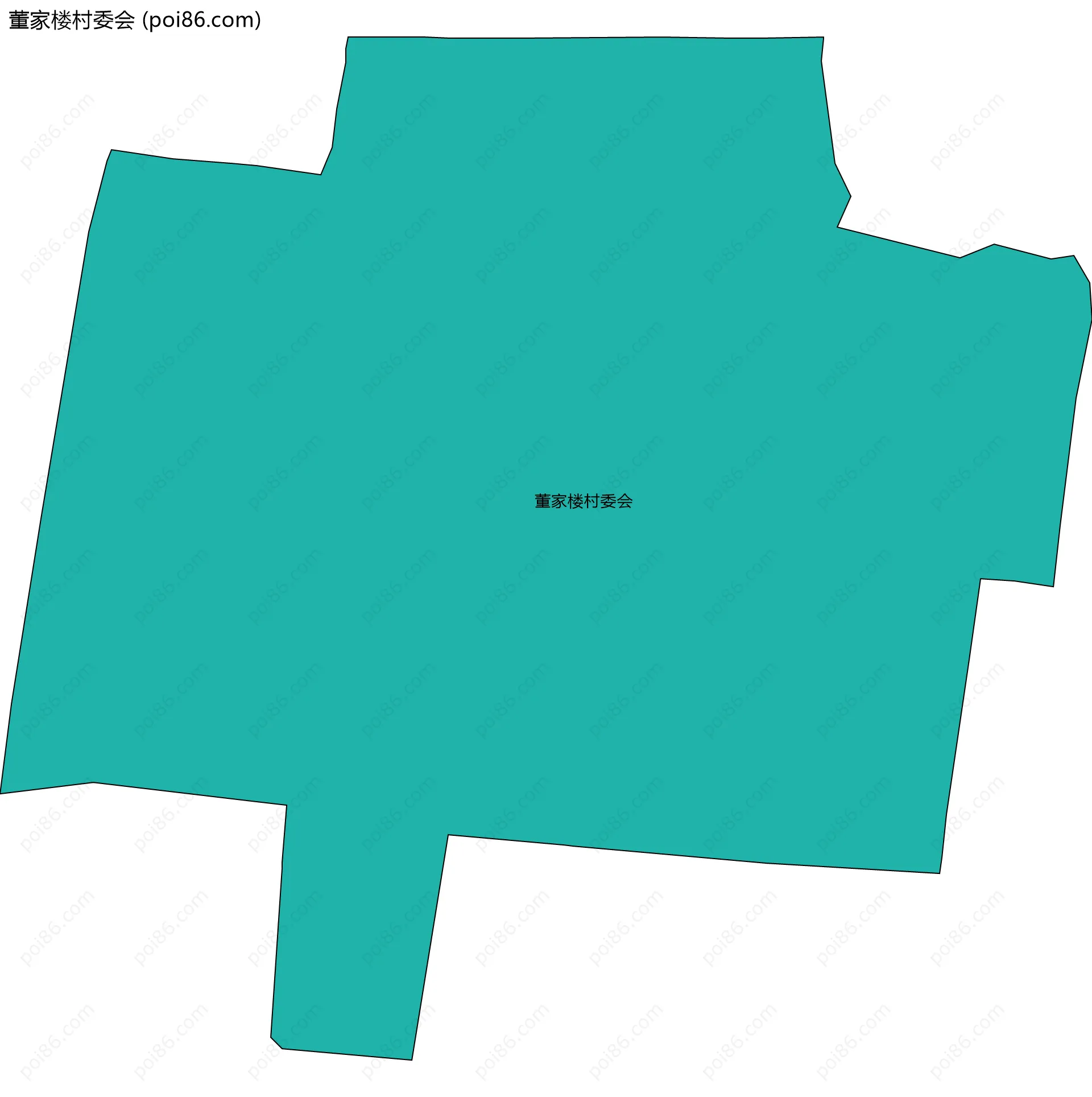 董家楼村委会边界地图