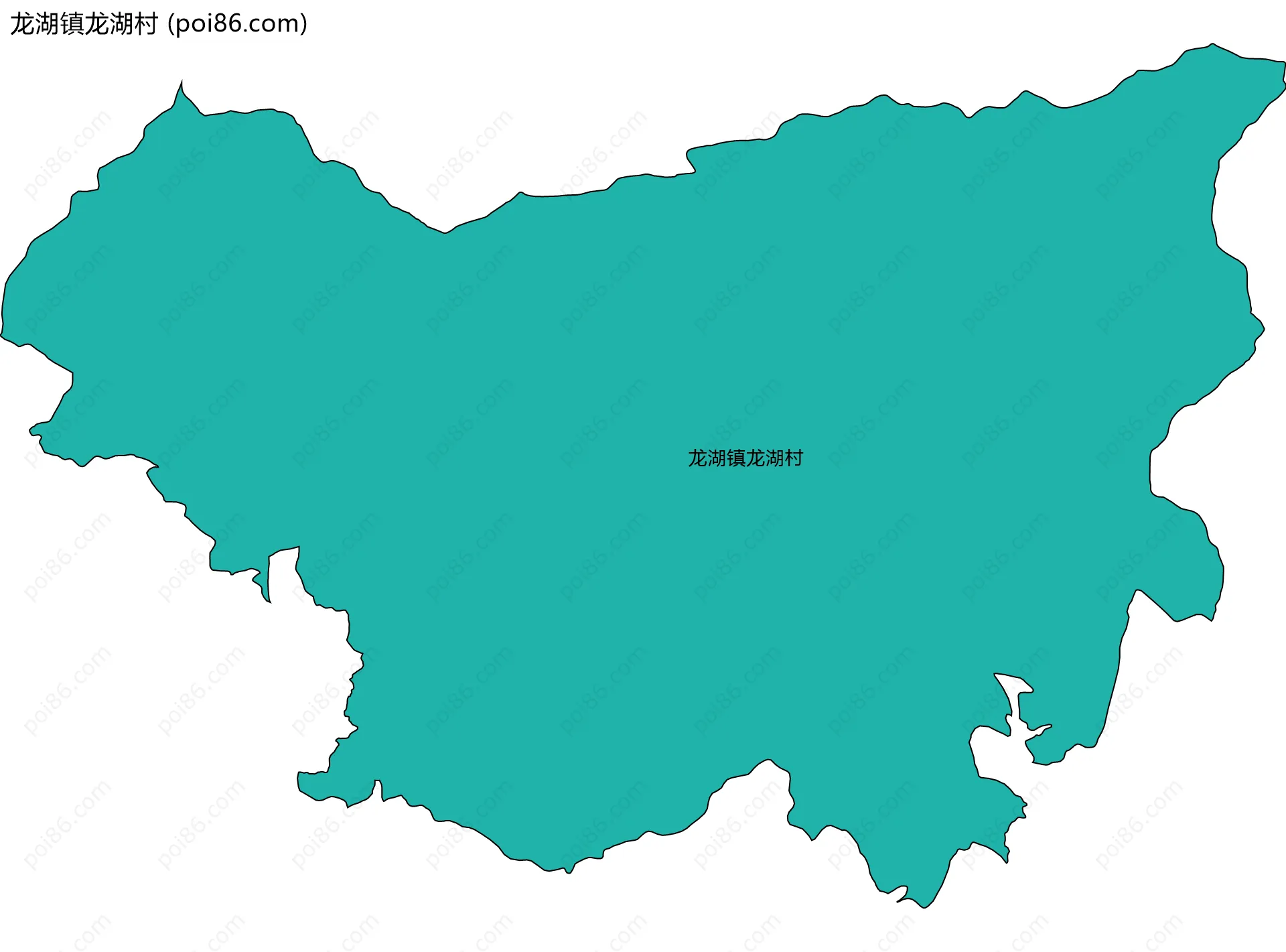 龙湖镇龙湖村边界地图