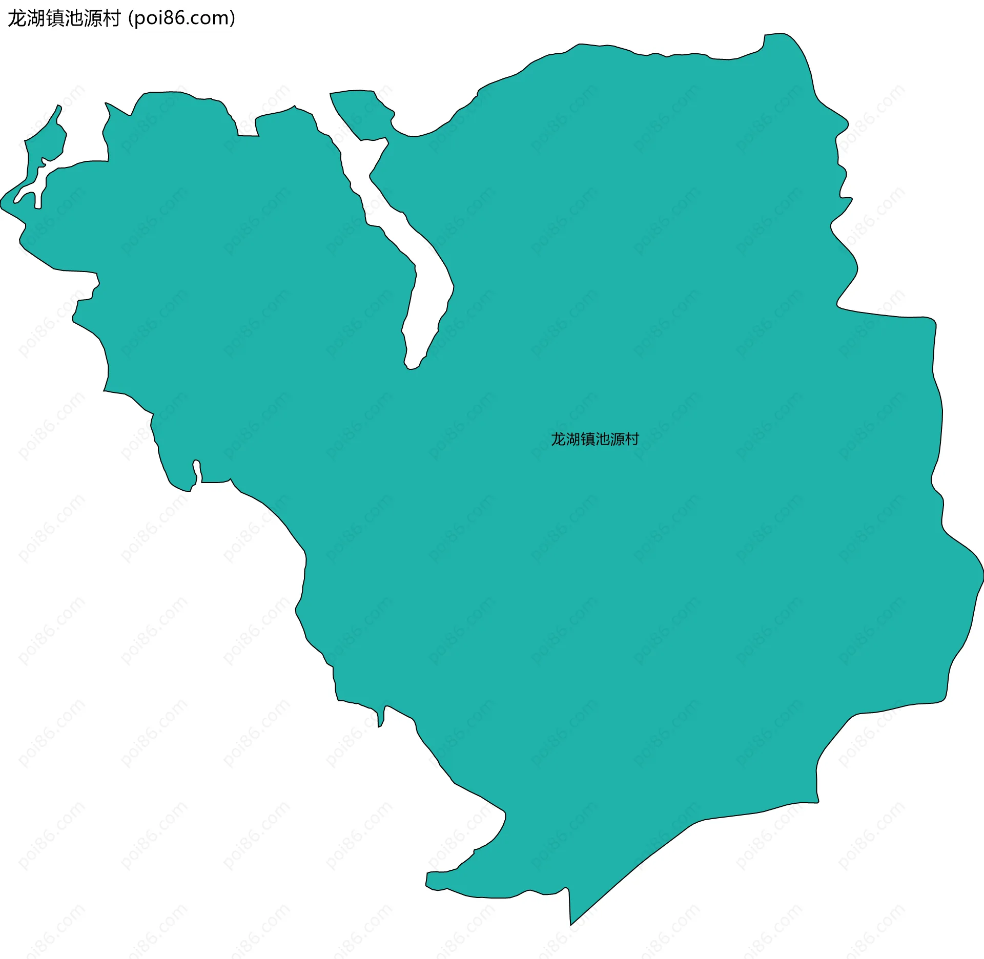 龙湖镇池源村边界地图
