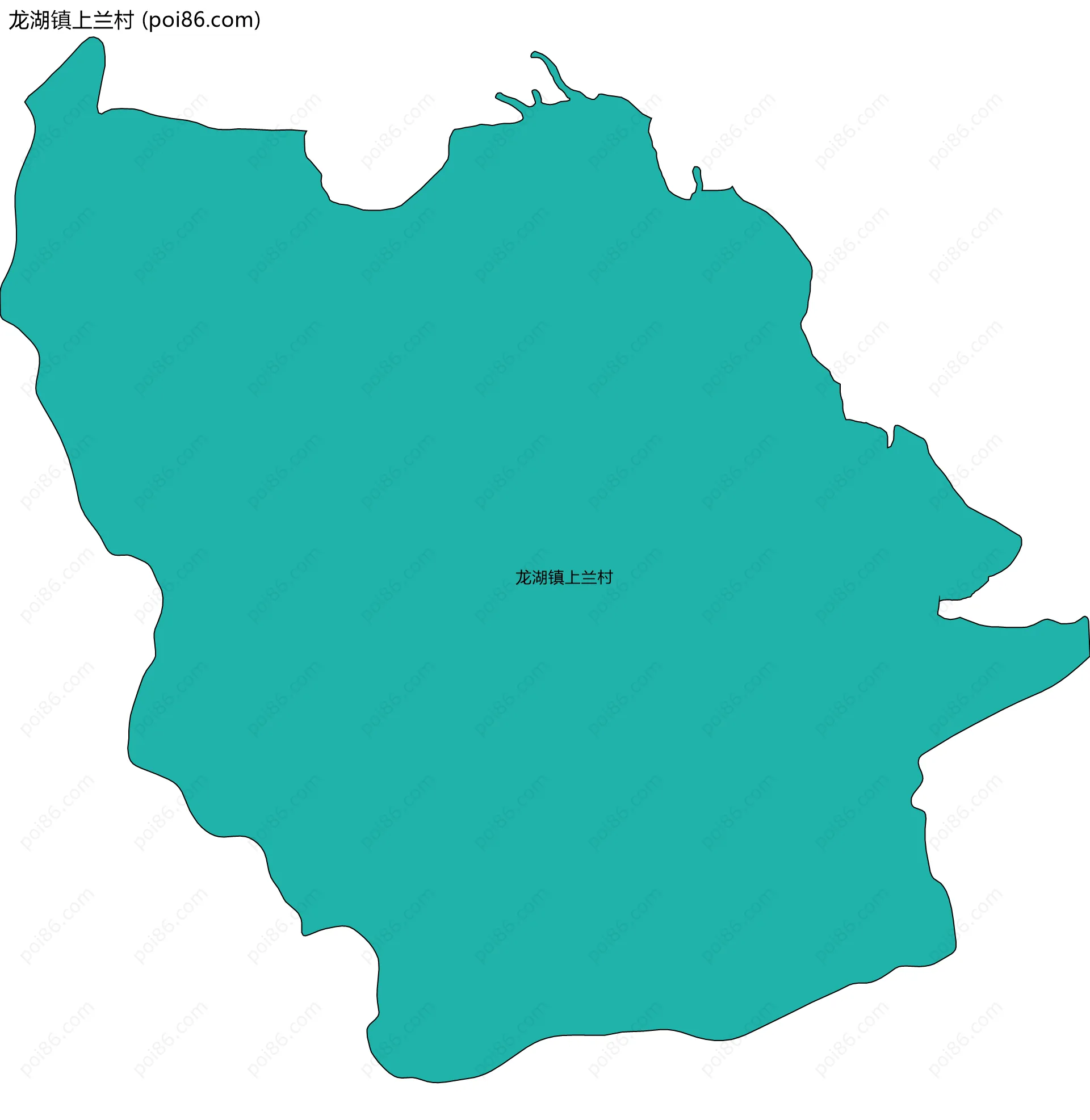 龙湖镇上兰村边界地图