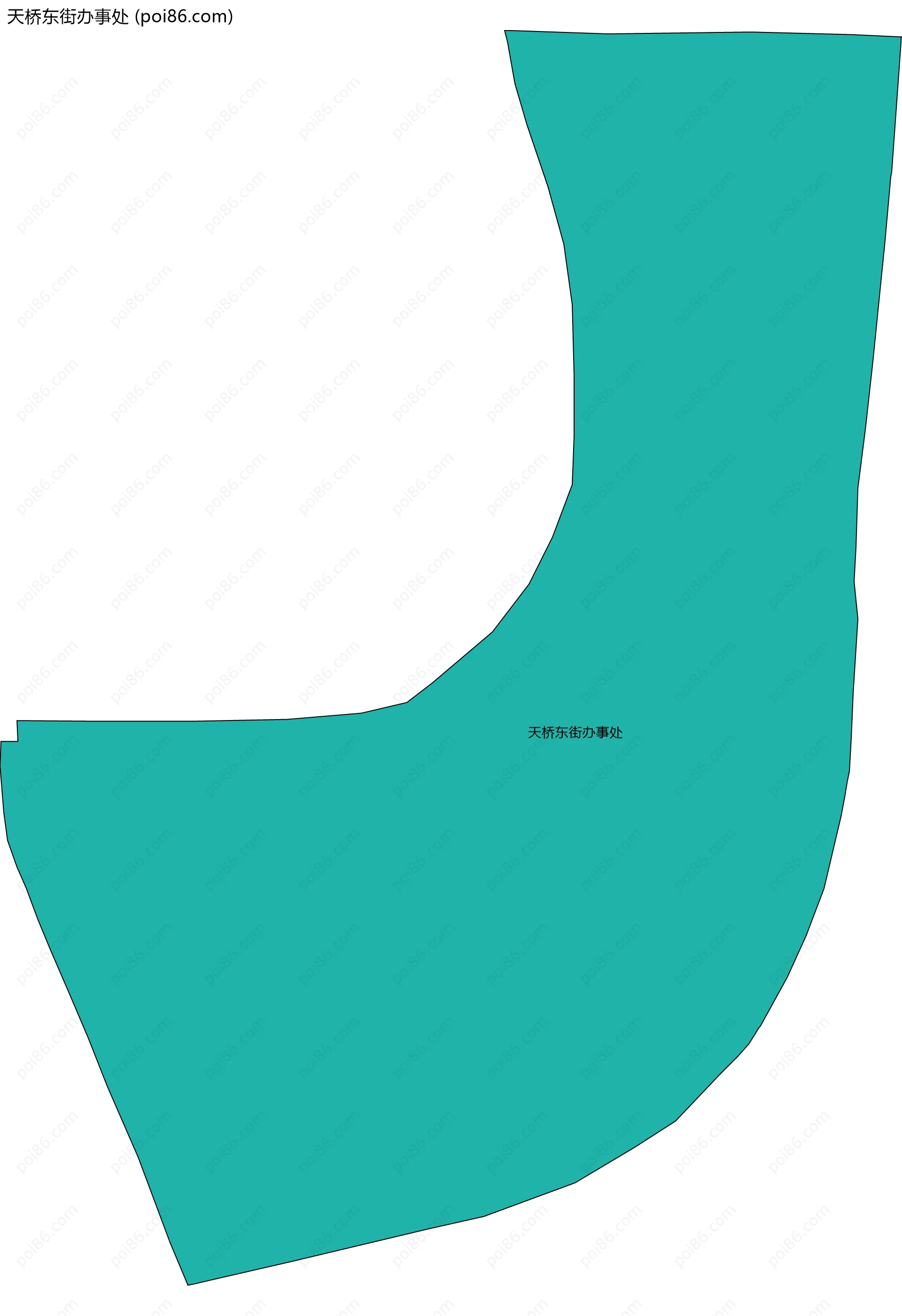 天桥东街办事处边界地图