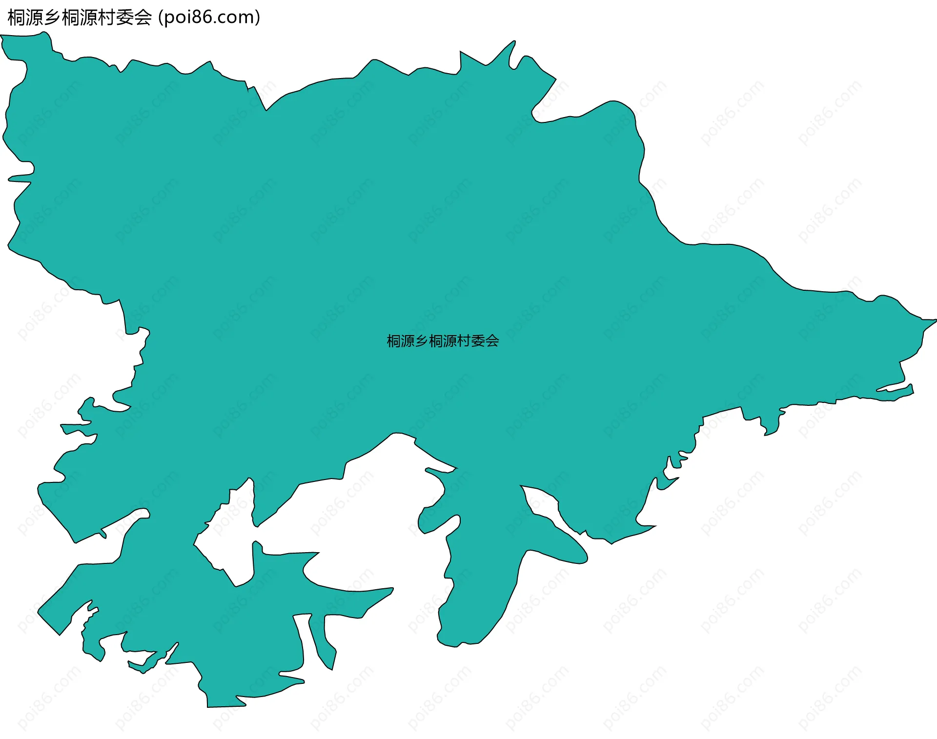 桐源乡桐源村委会边界地图