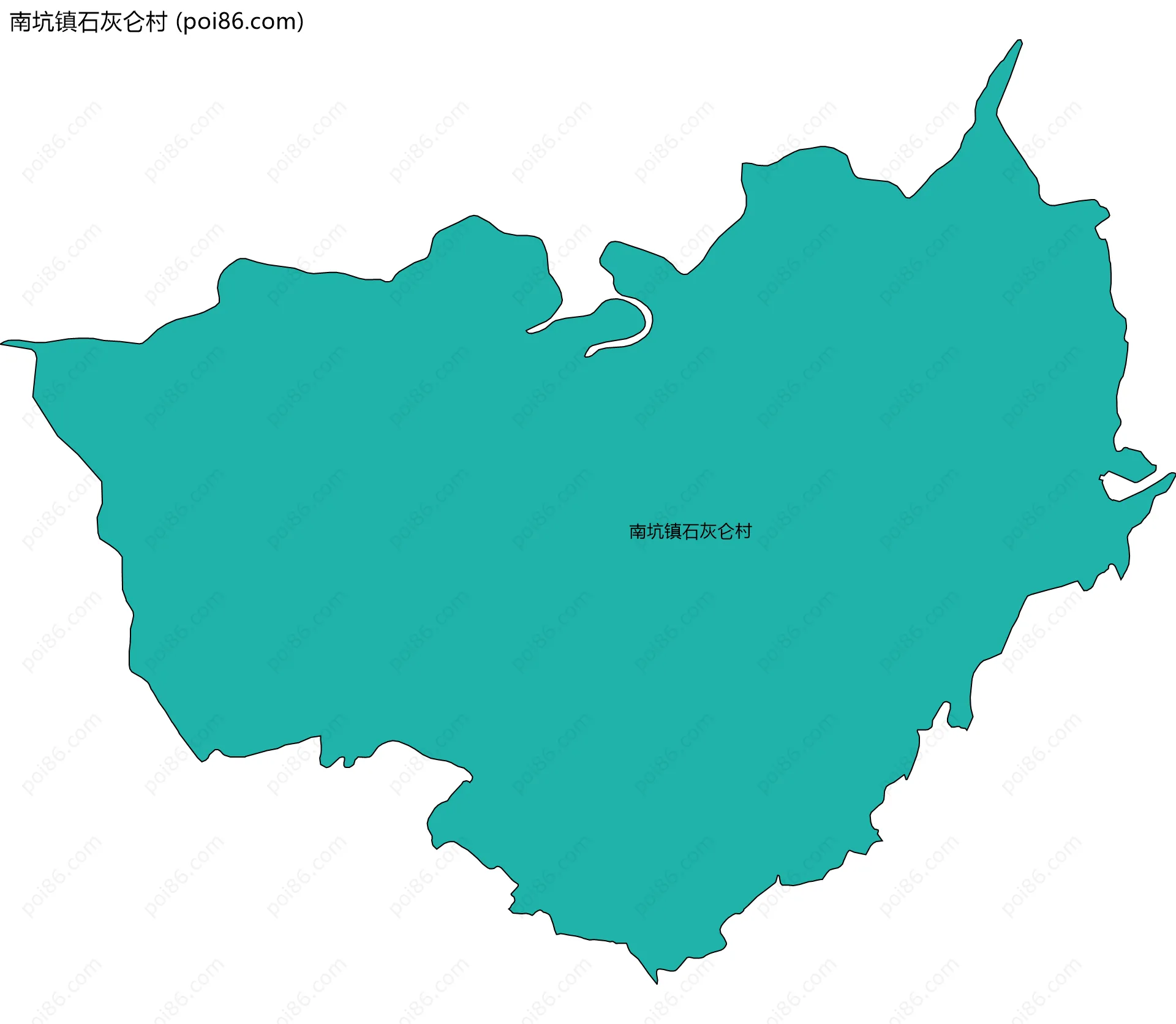 南坑镇石灰仑村边界地图