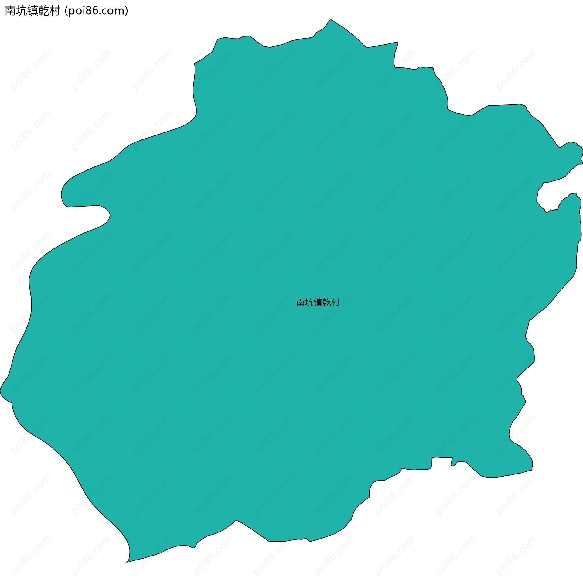 南坑镇乾村边界地图