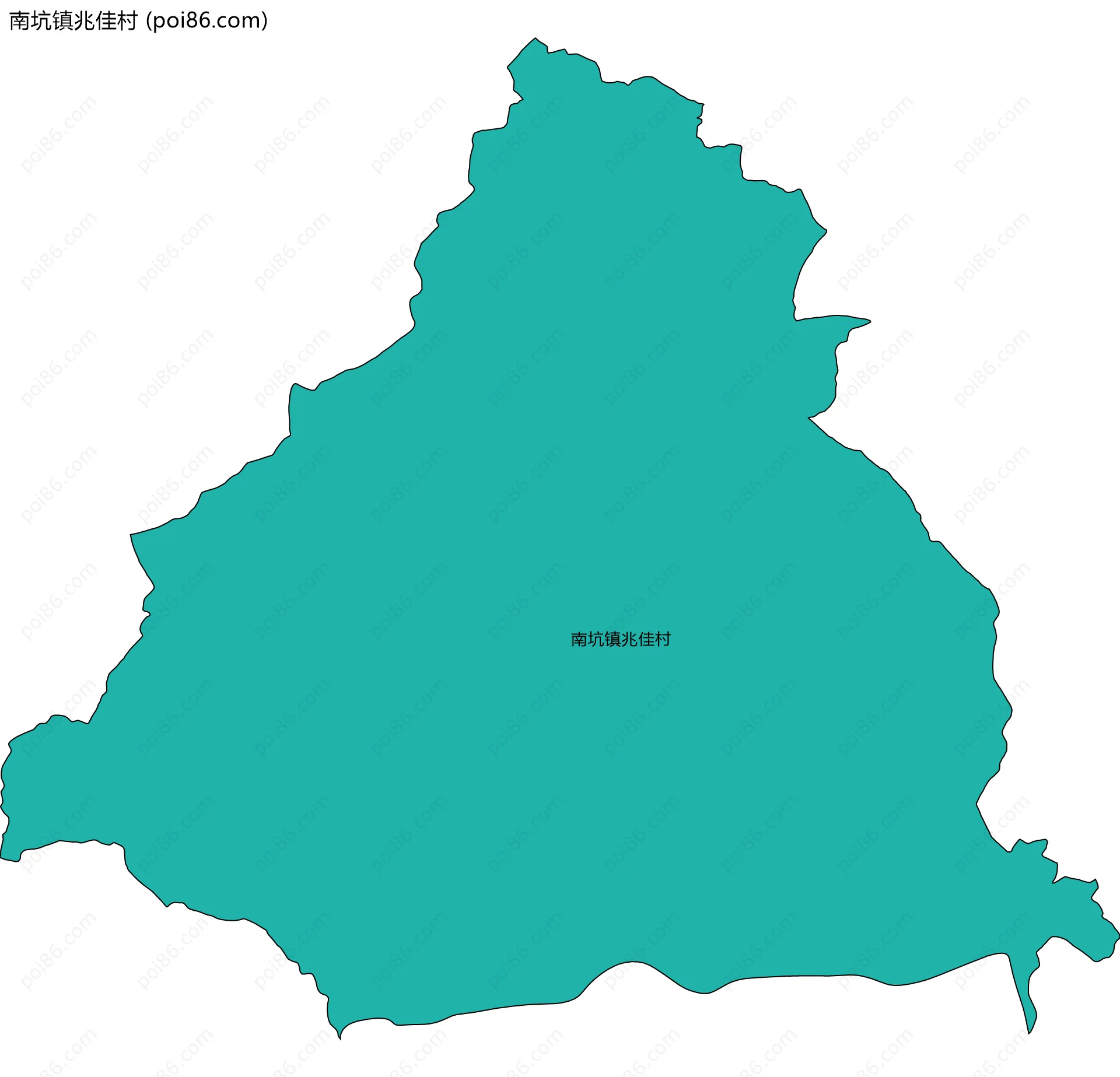 南坑镇兆佳村边界地图