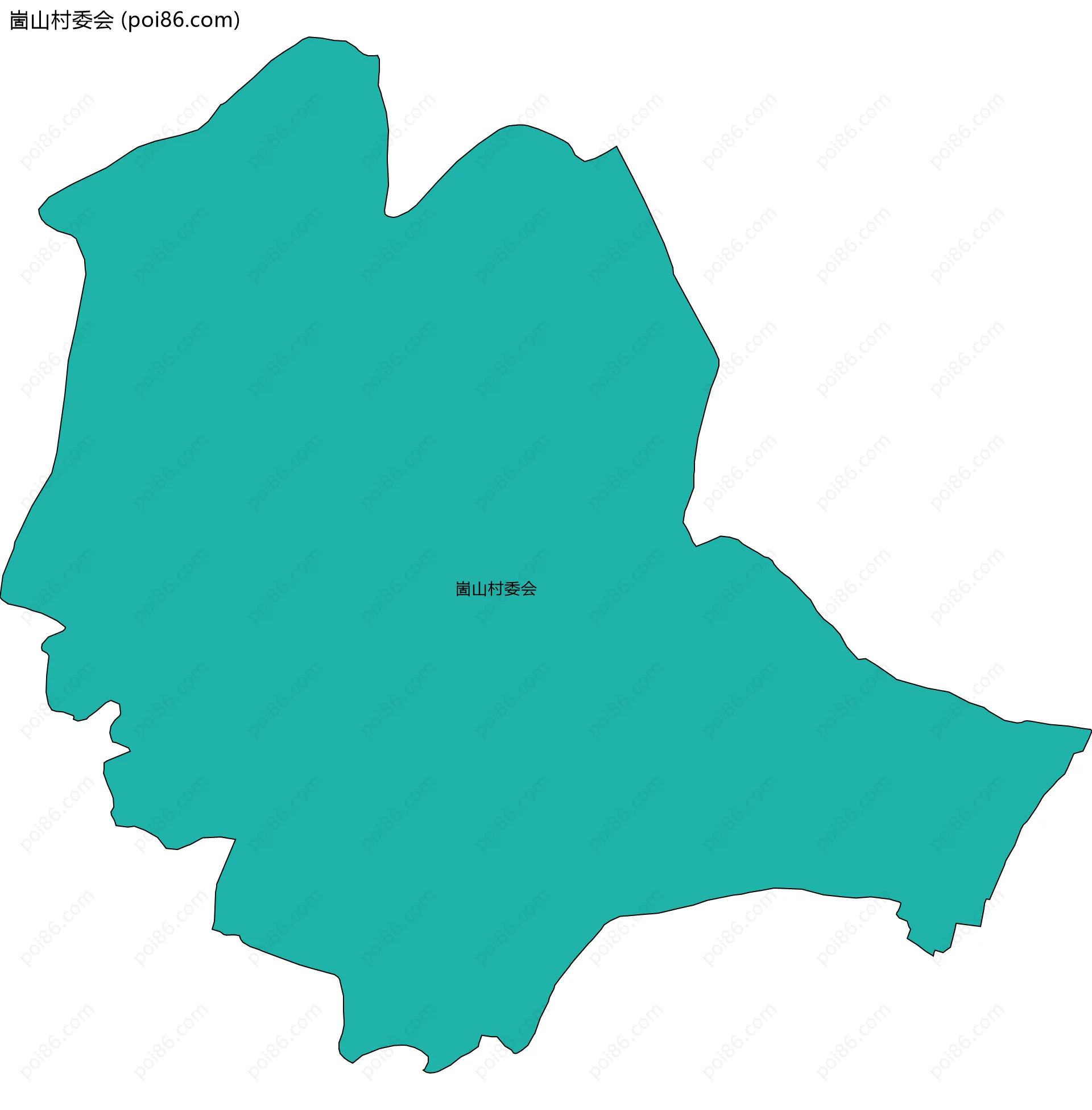 崮山村委会边界地图