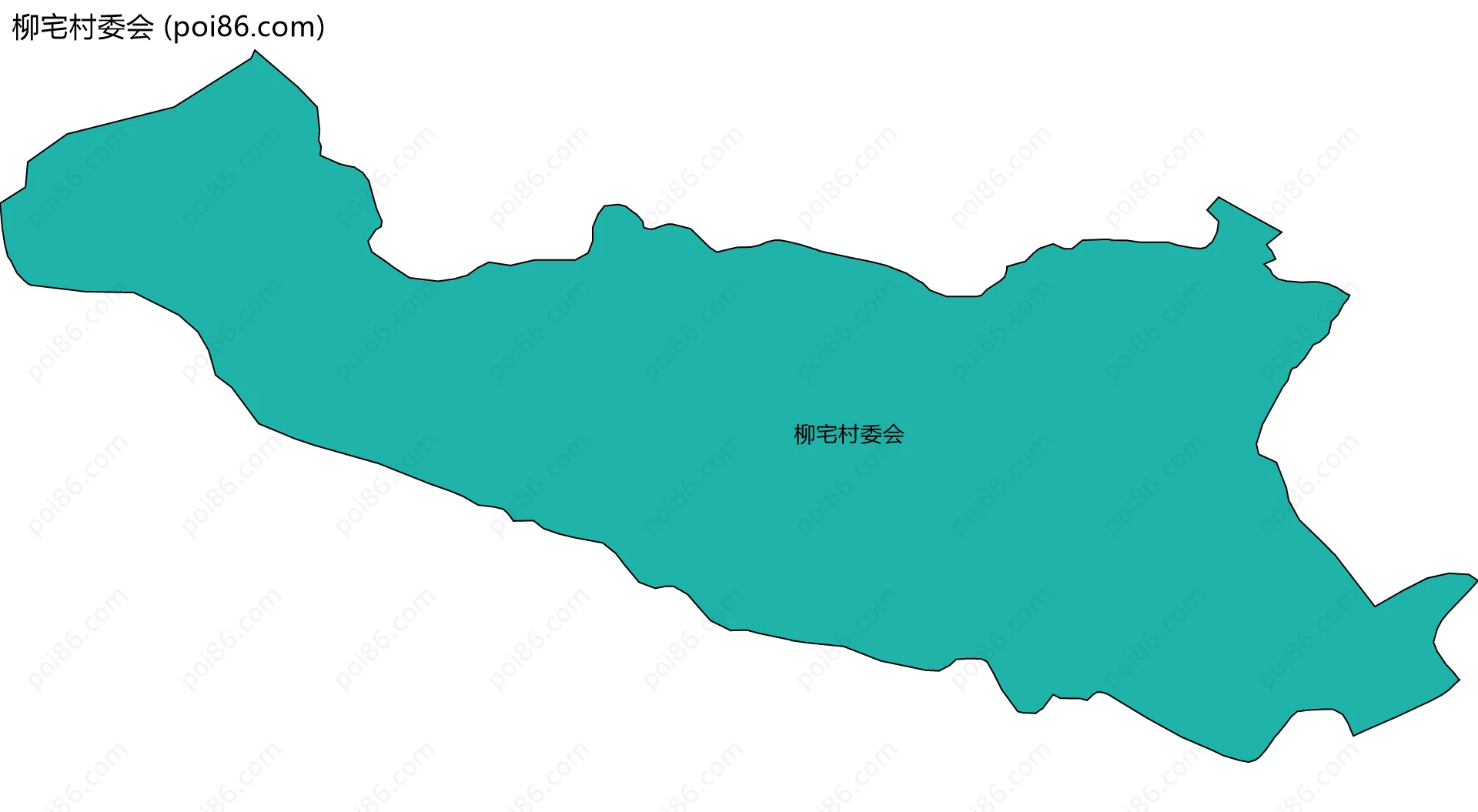 柳宅村委会边界地图