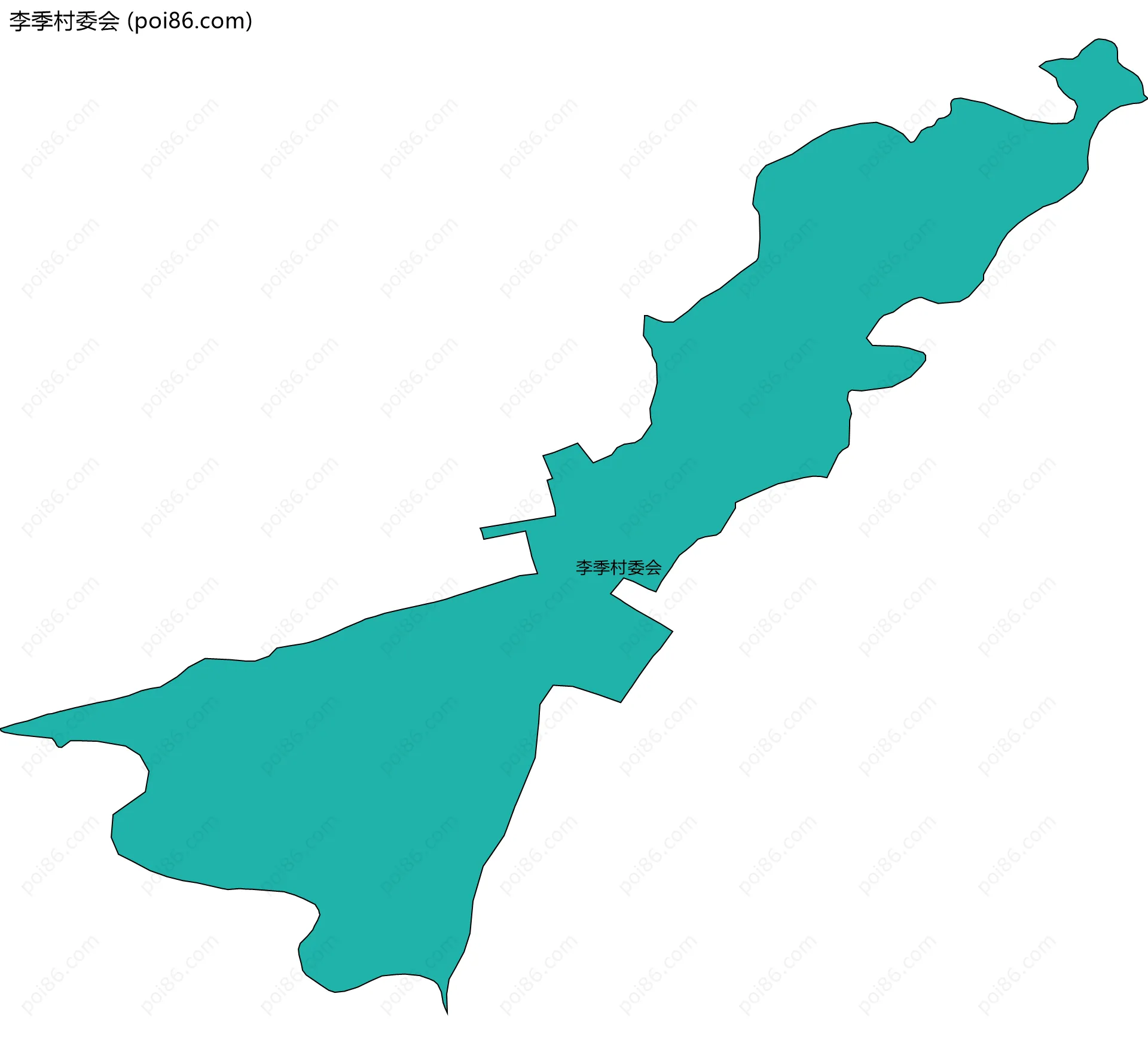 李季村委会边界地图