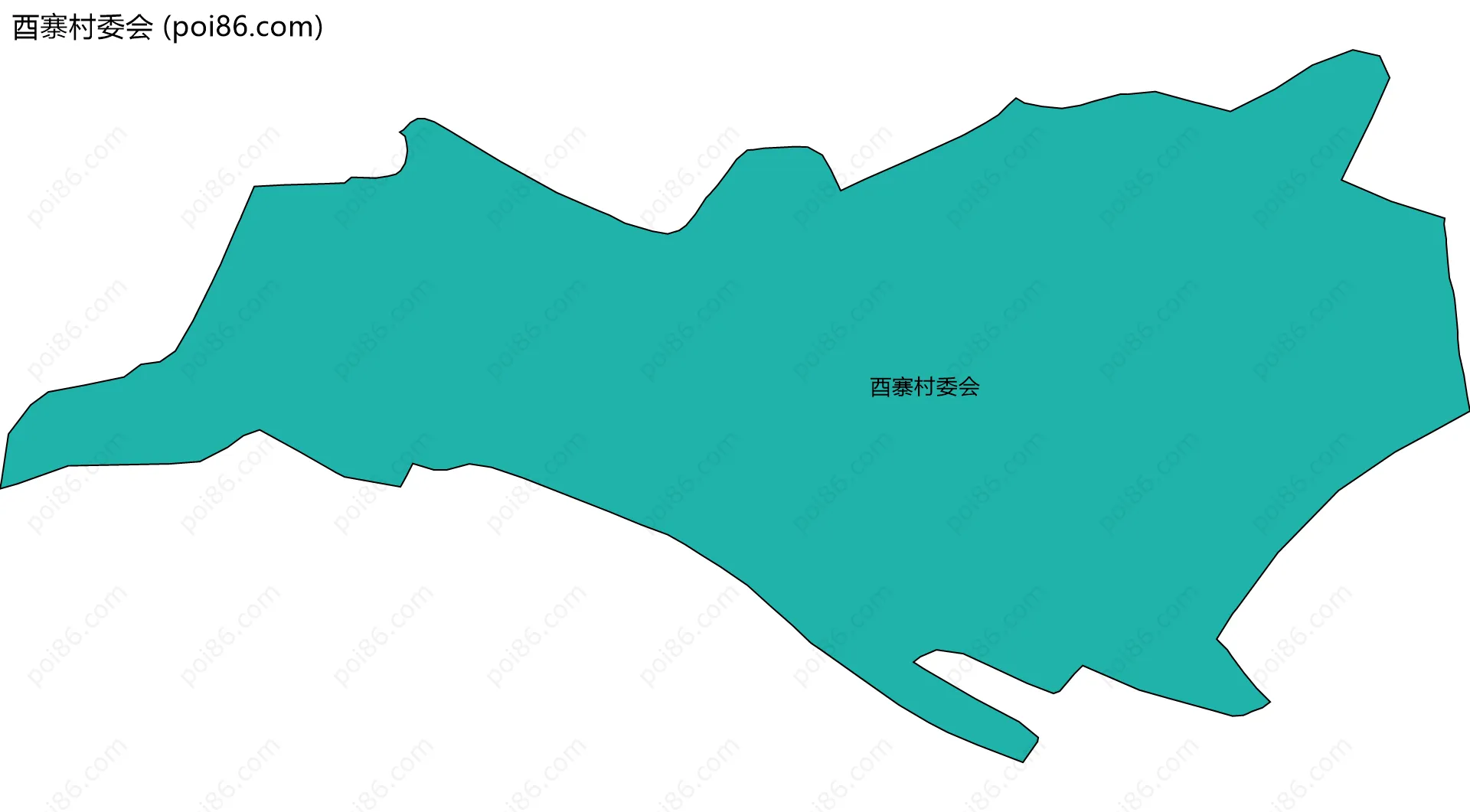 酉寨村委会边界地图