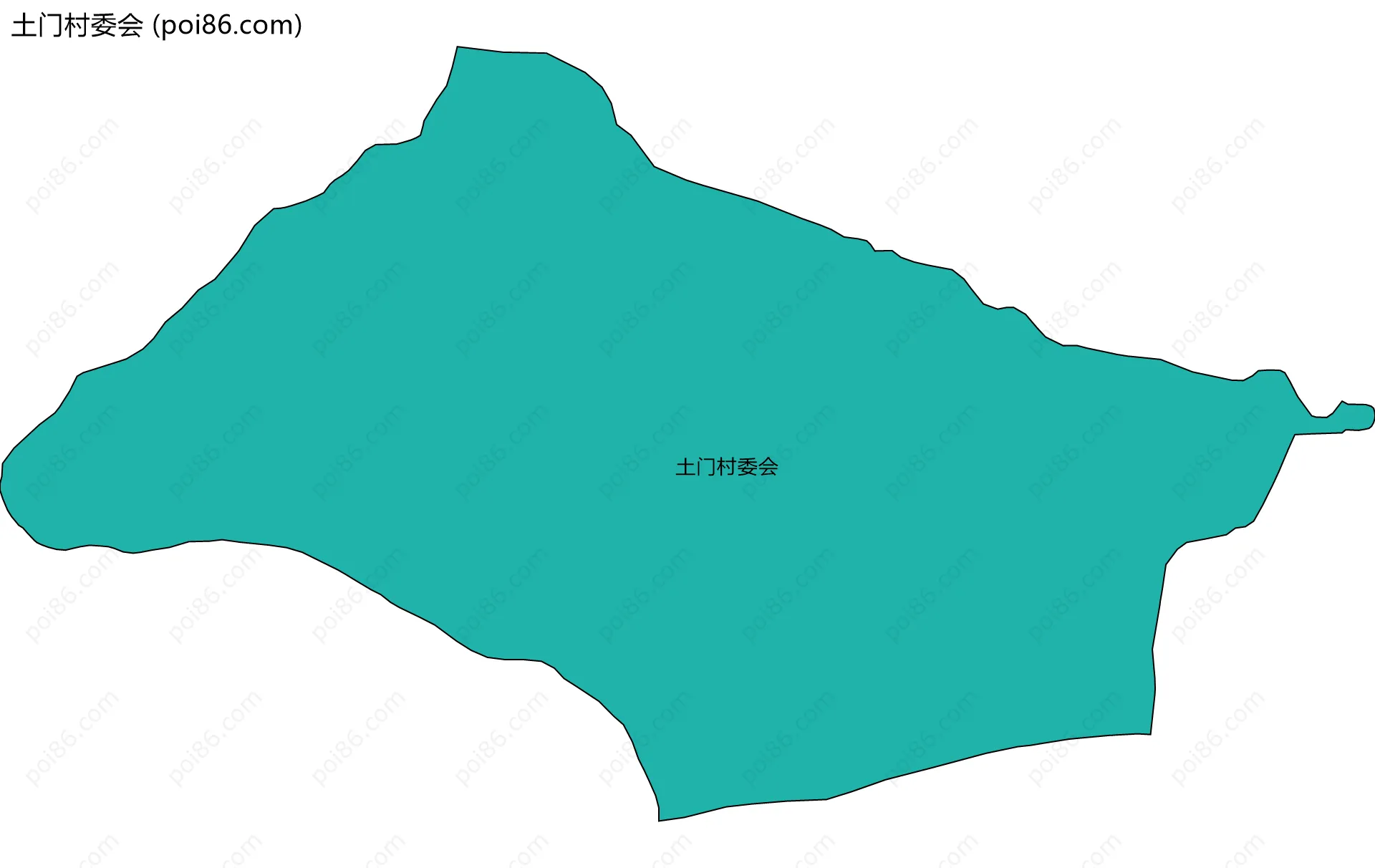 土门村委会边界地图