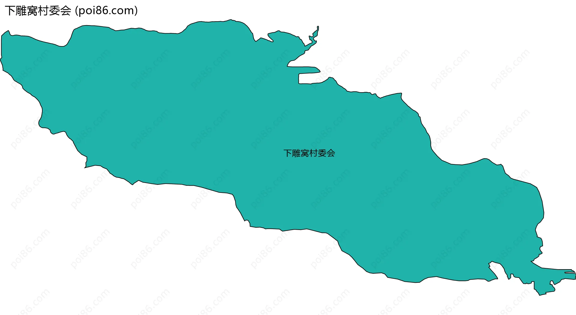 下雕窝村委会边界地图
