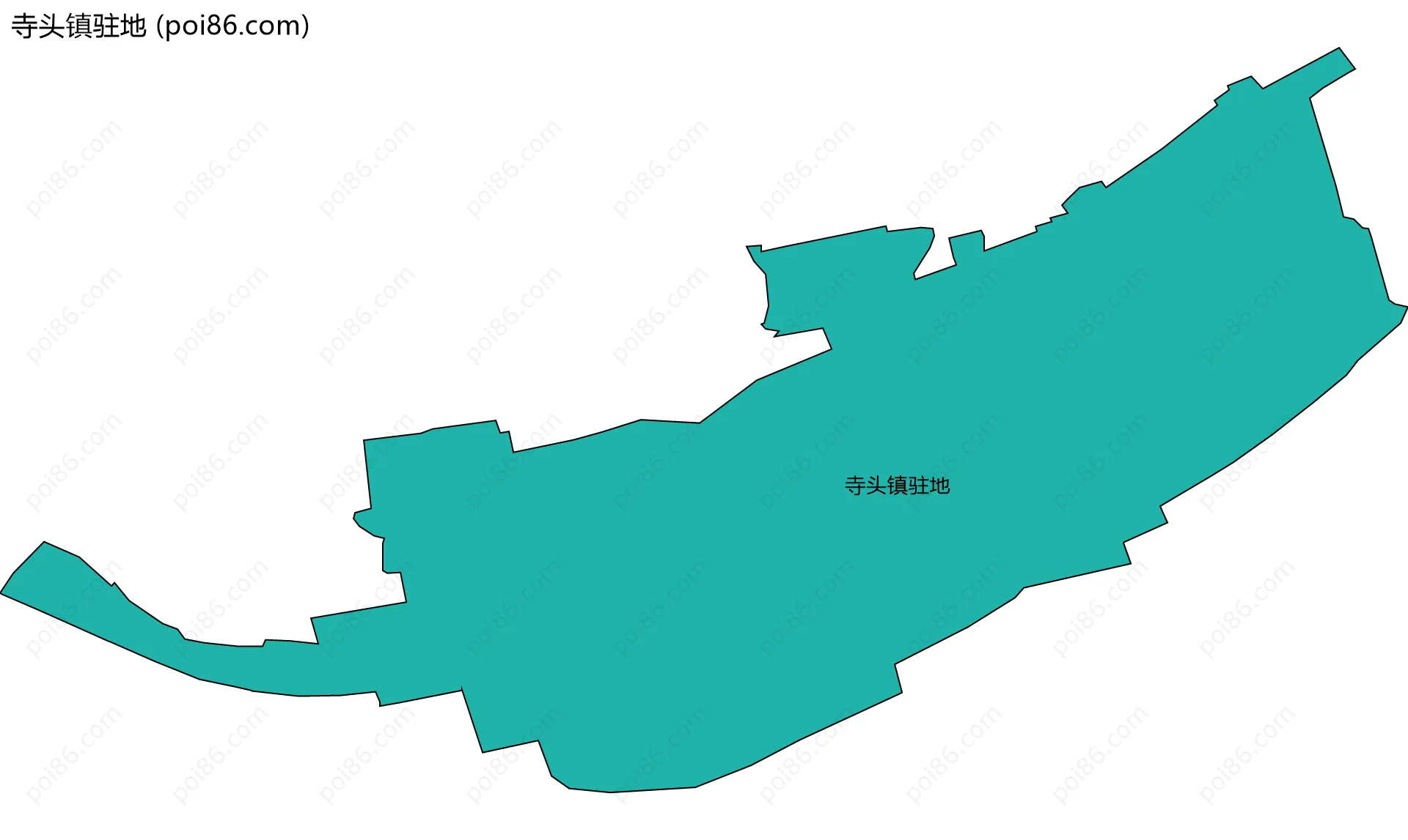 寺头镇驻地边界地图