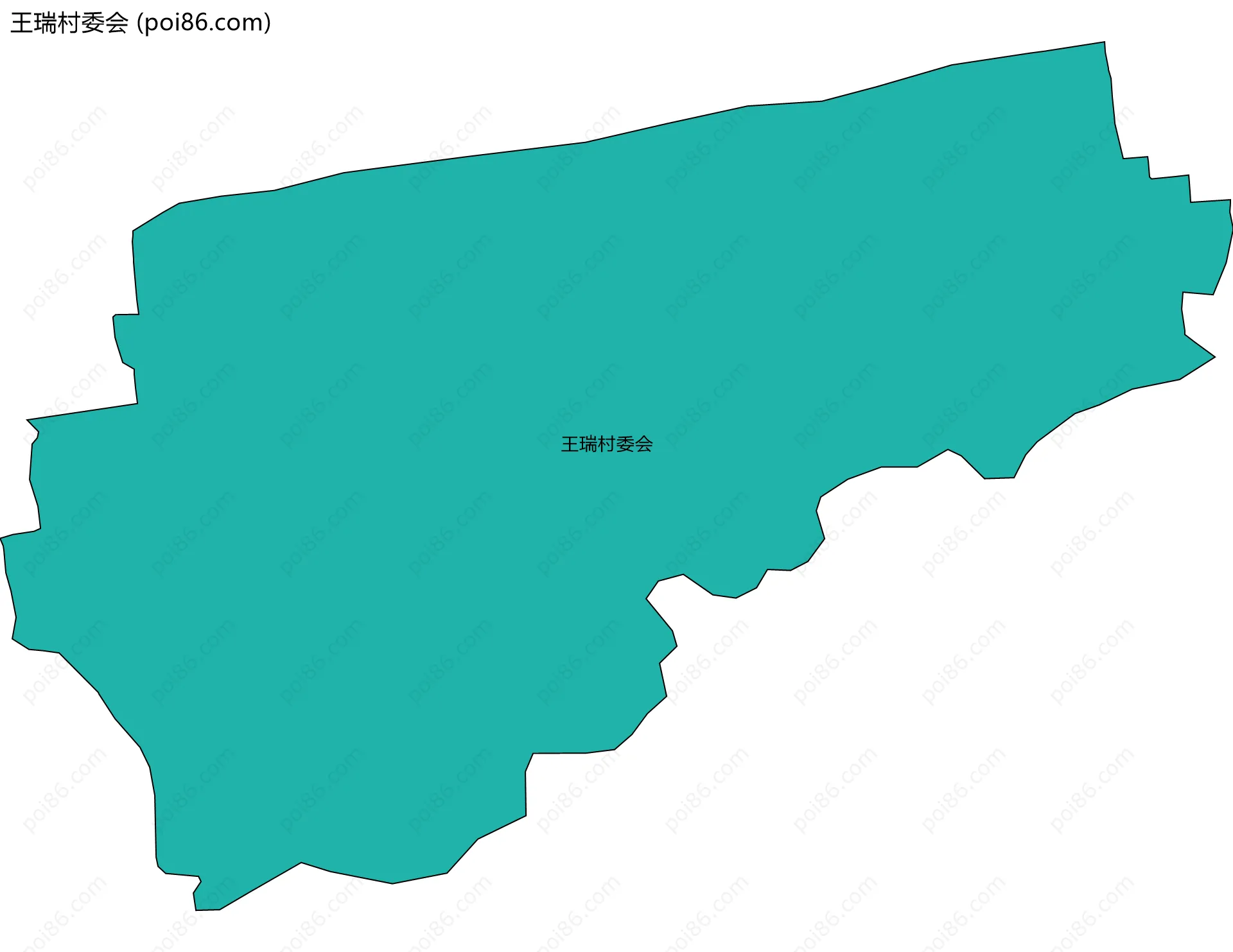 王瑞村委会边界地图