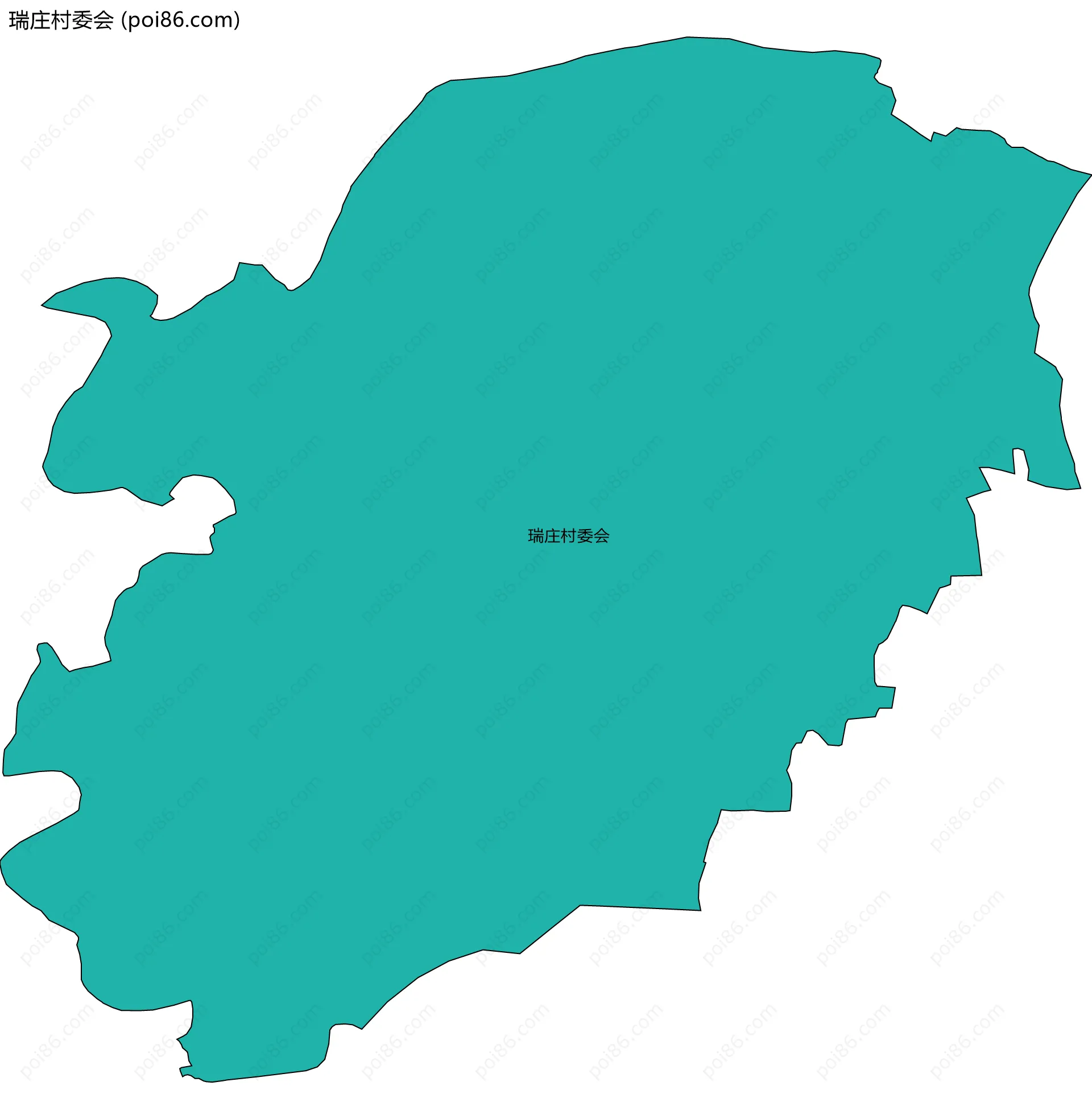 瑞庄村委会边界地图