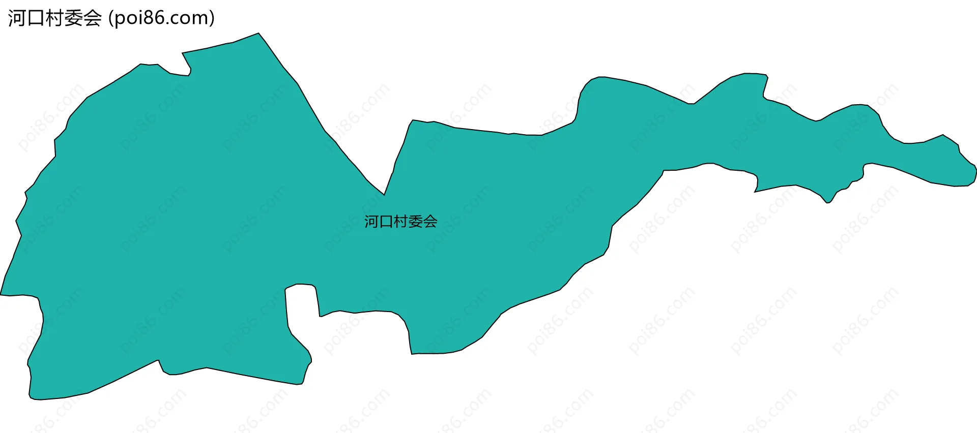 河口村委会边界地图