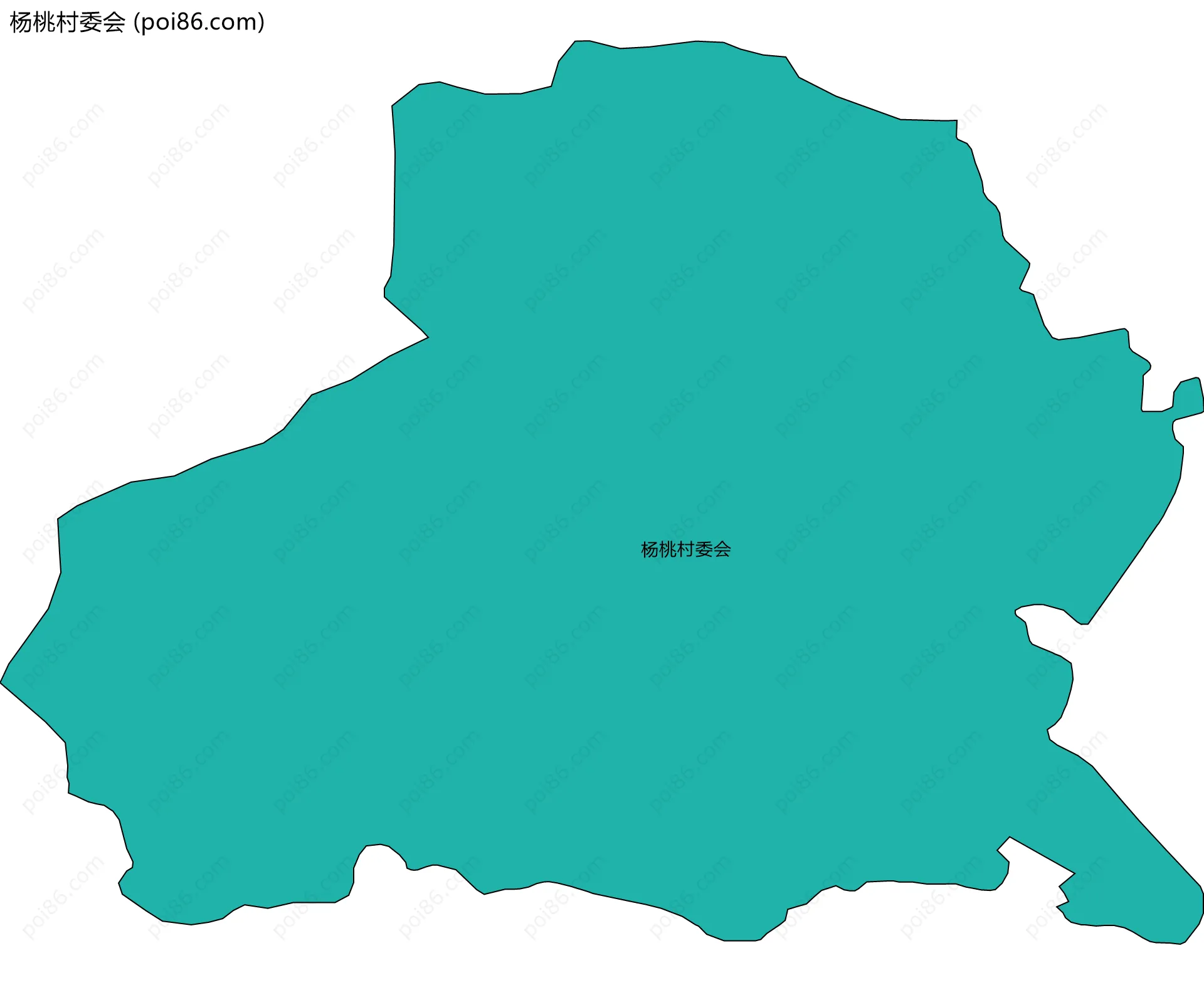 杨桃村委会边界地图