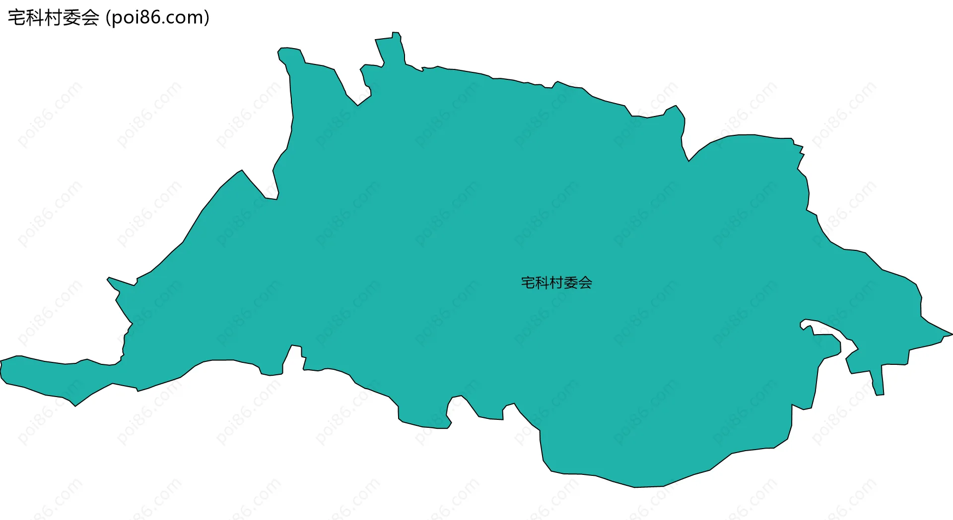 宅科村委会边界地图