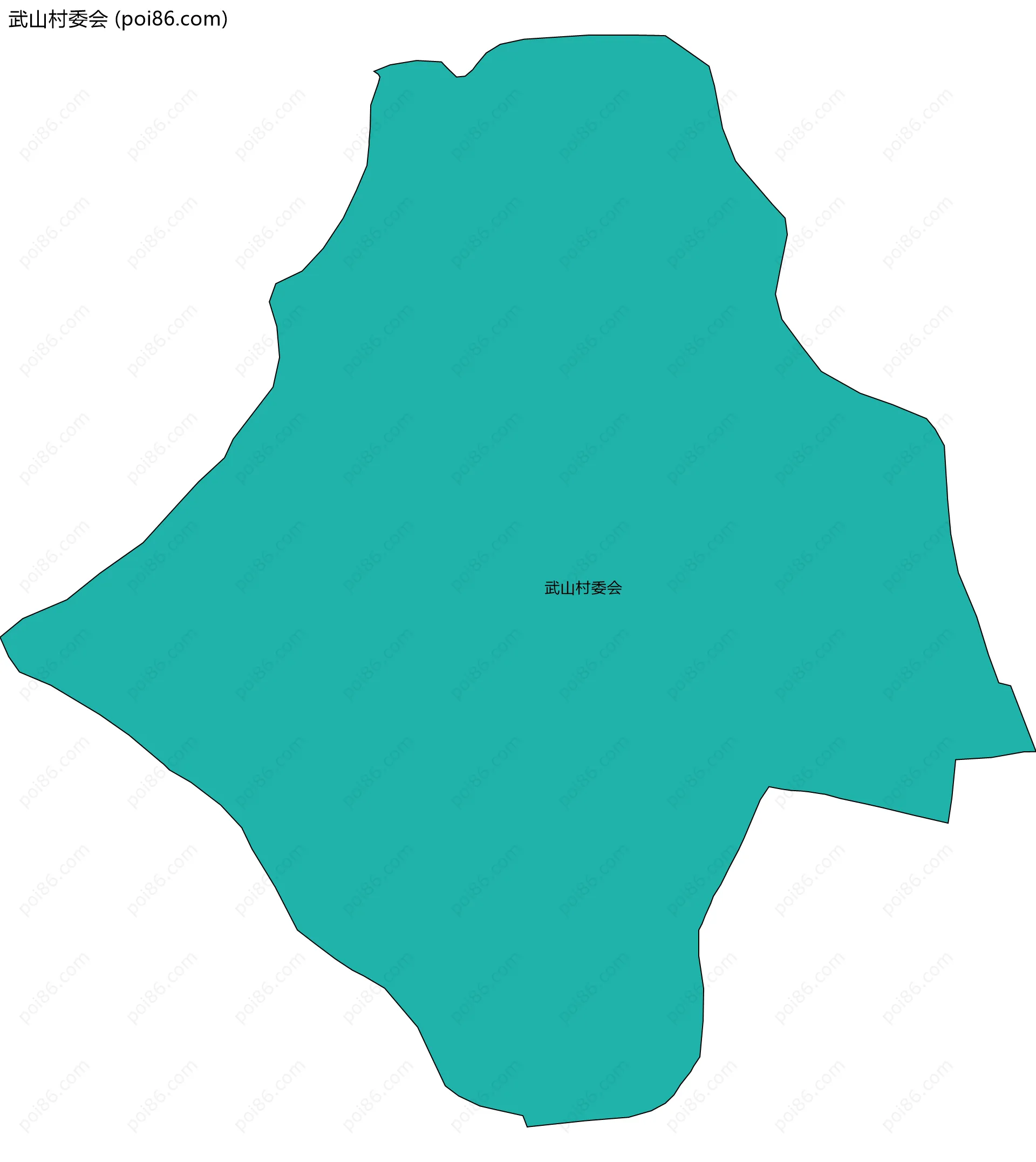 武山村委会边界地图