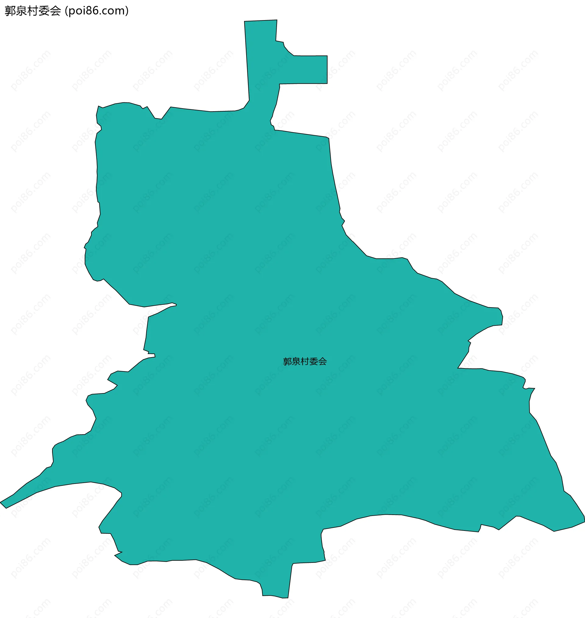 郭泉村委会边界地图