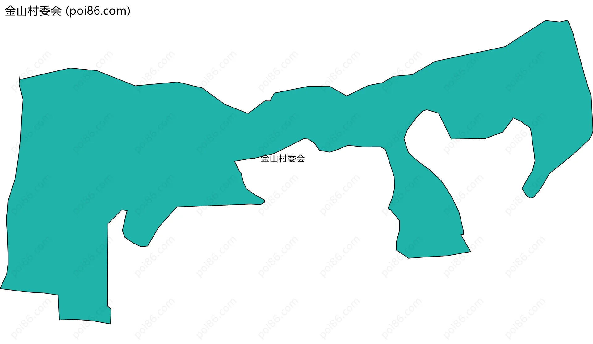 金山村委会边界地图