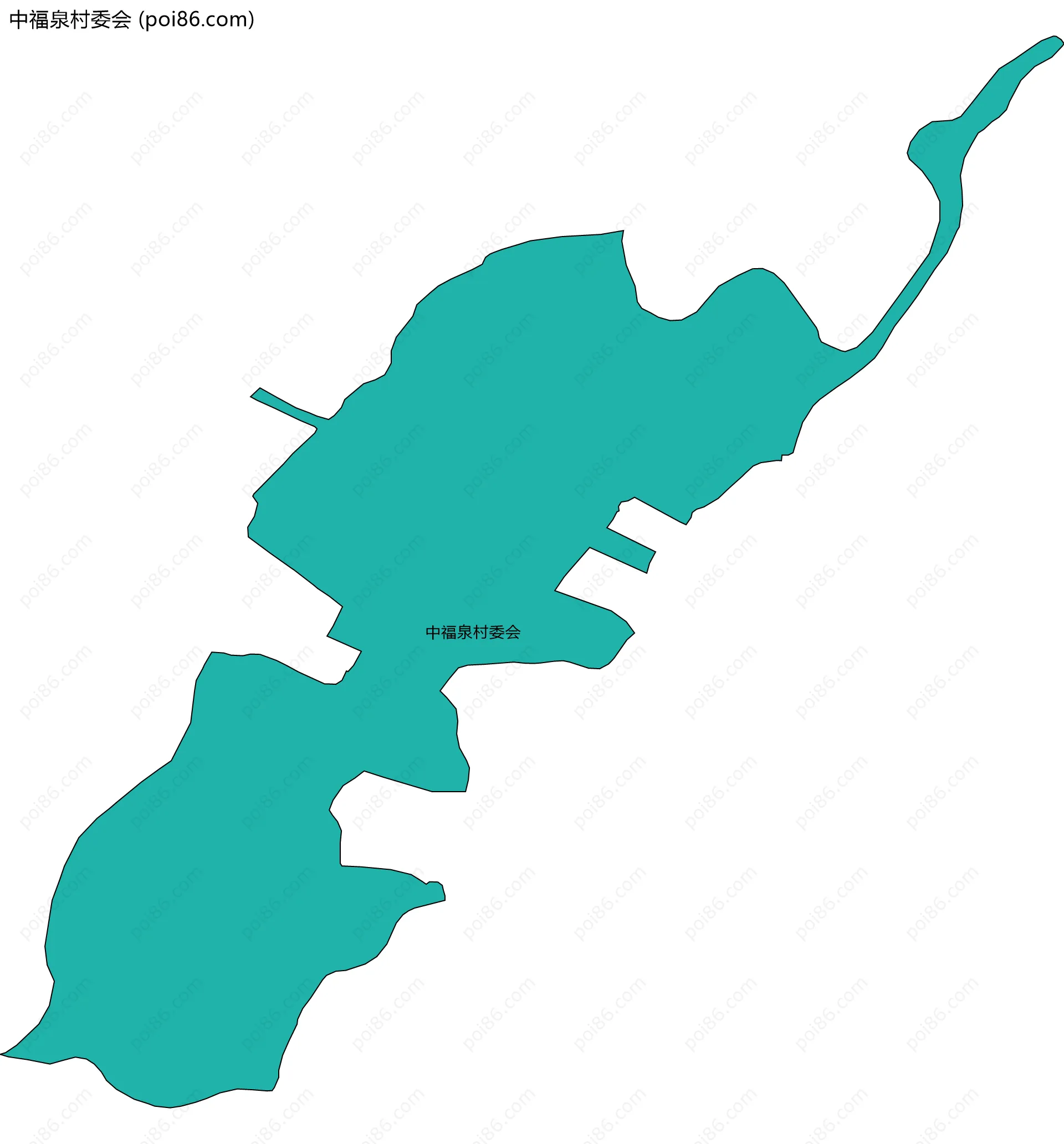 中福泉村委会边界地图