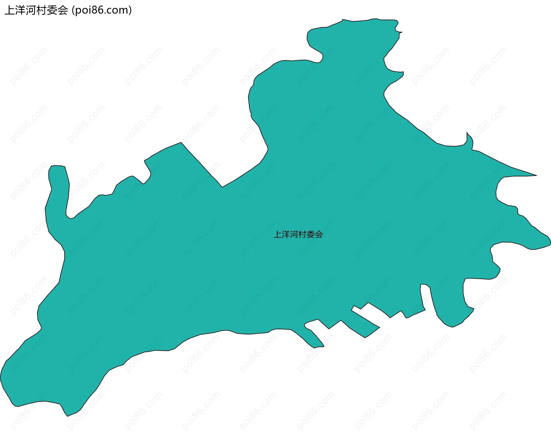 上洋河村委会边界地图